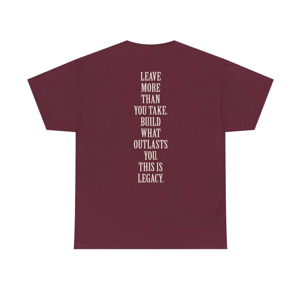 Legacy Graphic Tee — "Legacy" Arch Print Inspirational Cotton Shirt