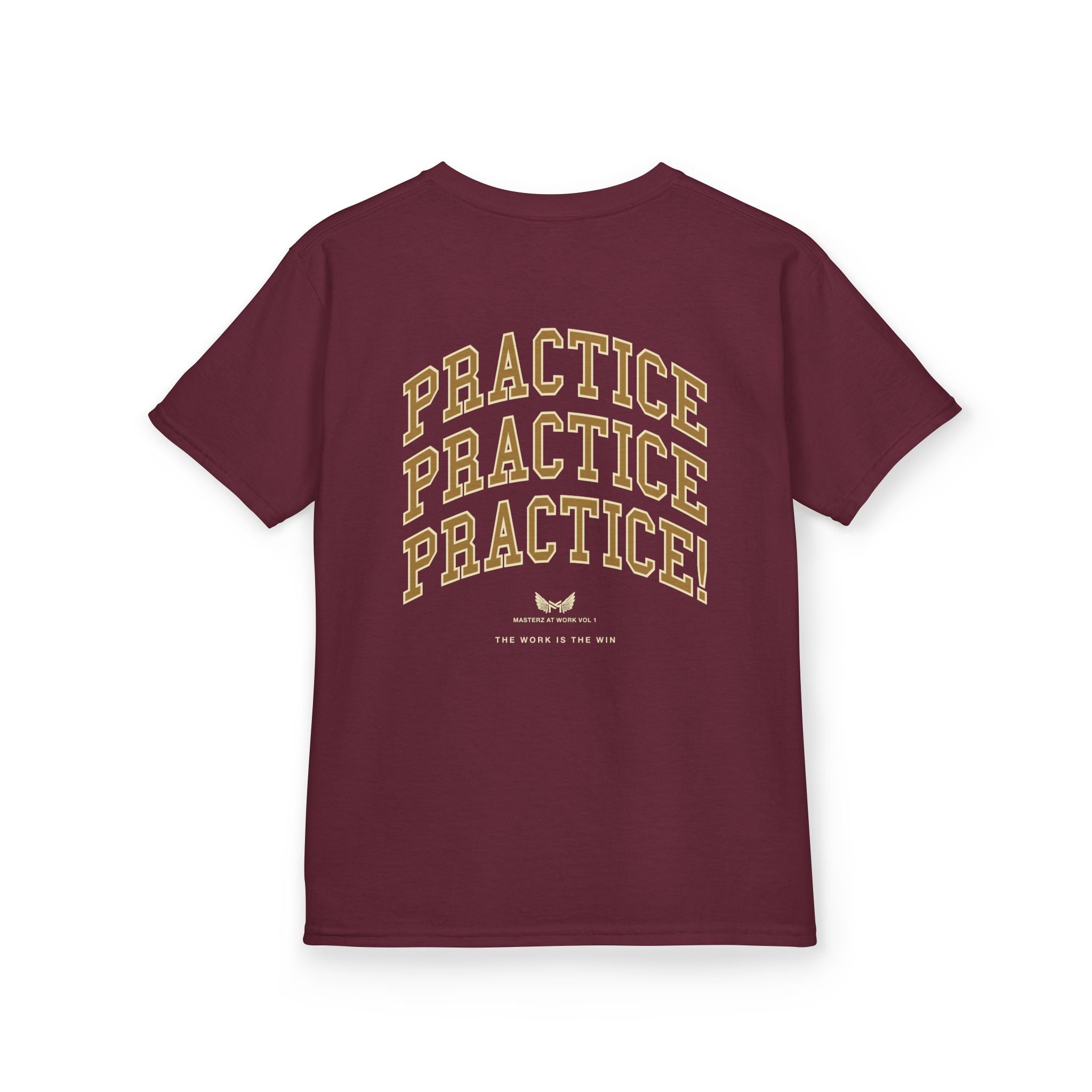 Kids Tee — "Practice Practice PRACTICE" Motivational Tee