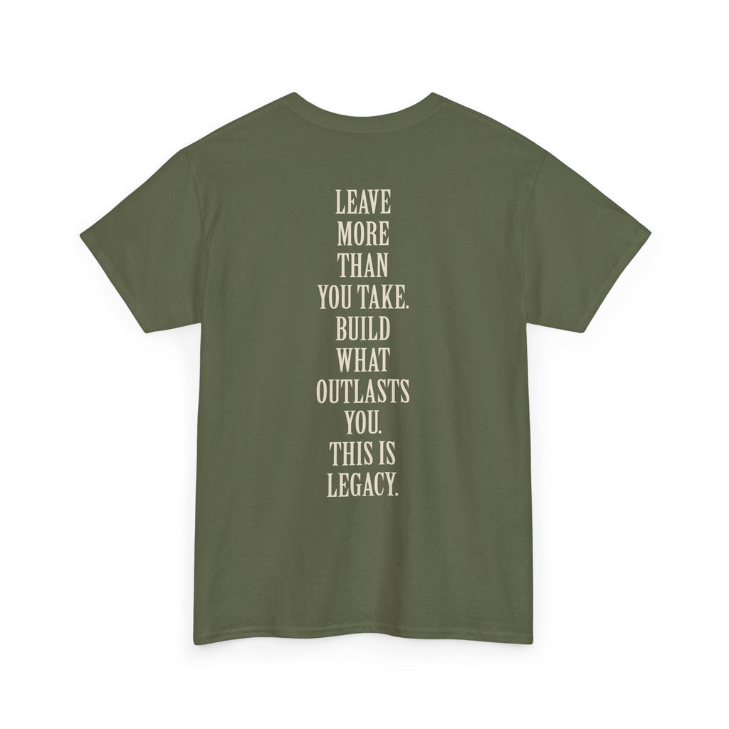 Legacy Graphic Tee — "Legacy" Arch Print Inspirational Cotton Shirt