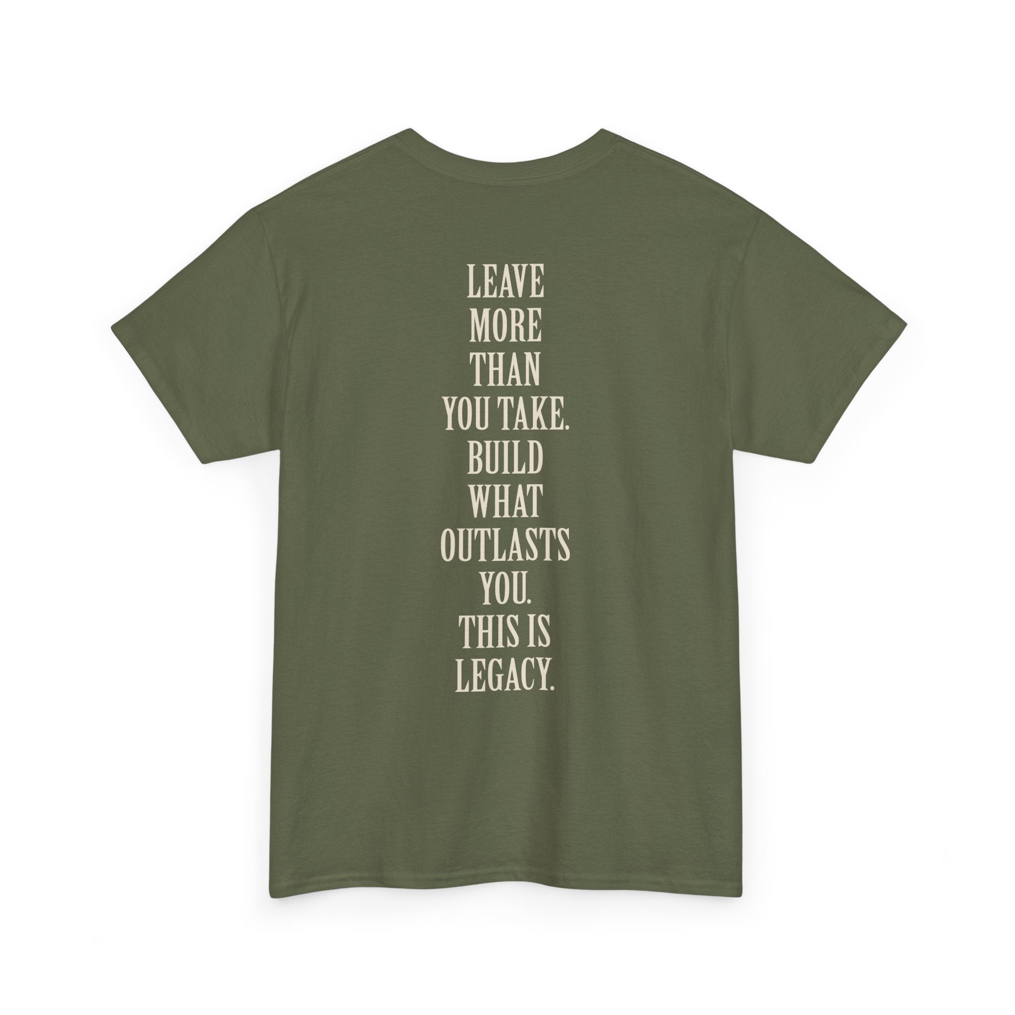 Legacy Graphic Tee — "Legacy" Arch Print Inspirational Cotton Shirt