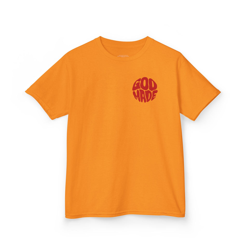 Kids Graphic Tee - 'God Made' Design, Perfect for Birthdays, Family Events, Everyday Wear, Unisex, Playful Style