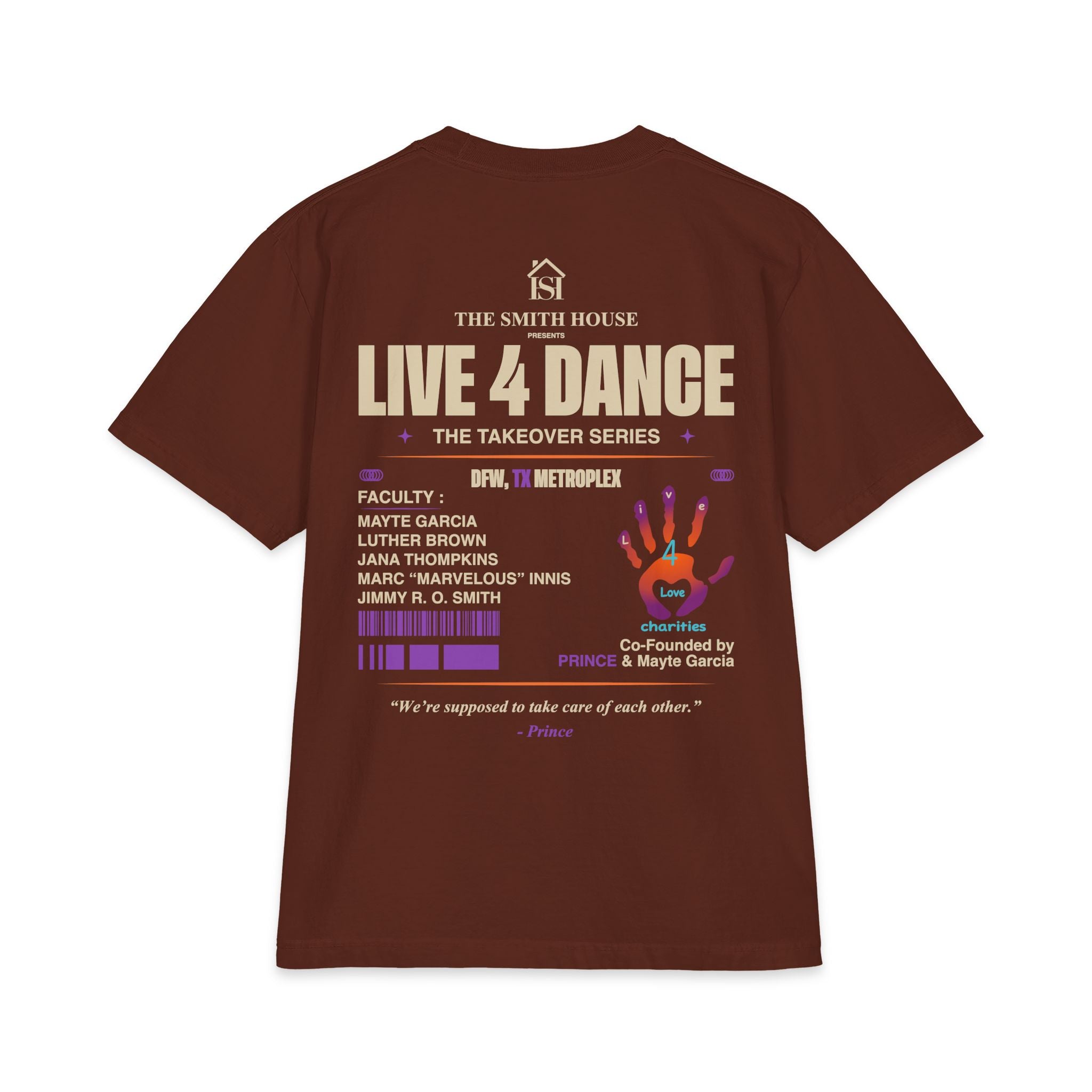 Live 4 Dance DFW Takeover T-Shirt — Live4LoveCharities Dance Convention Shirt