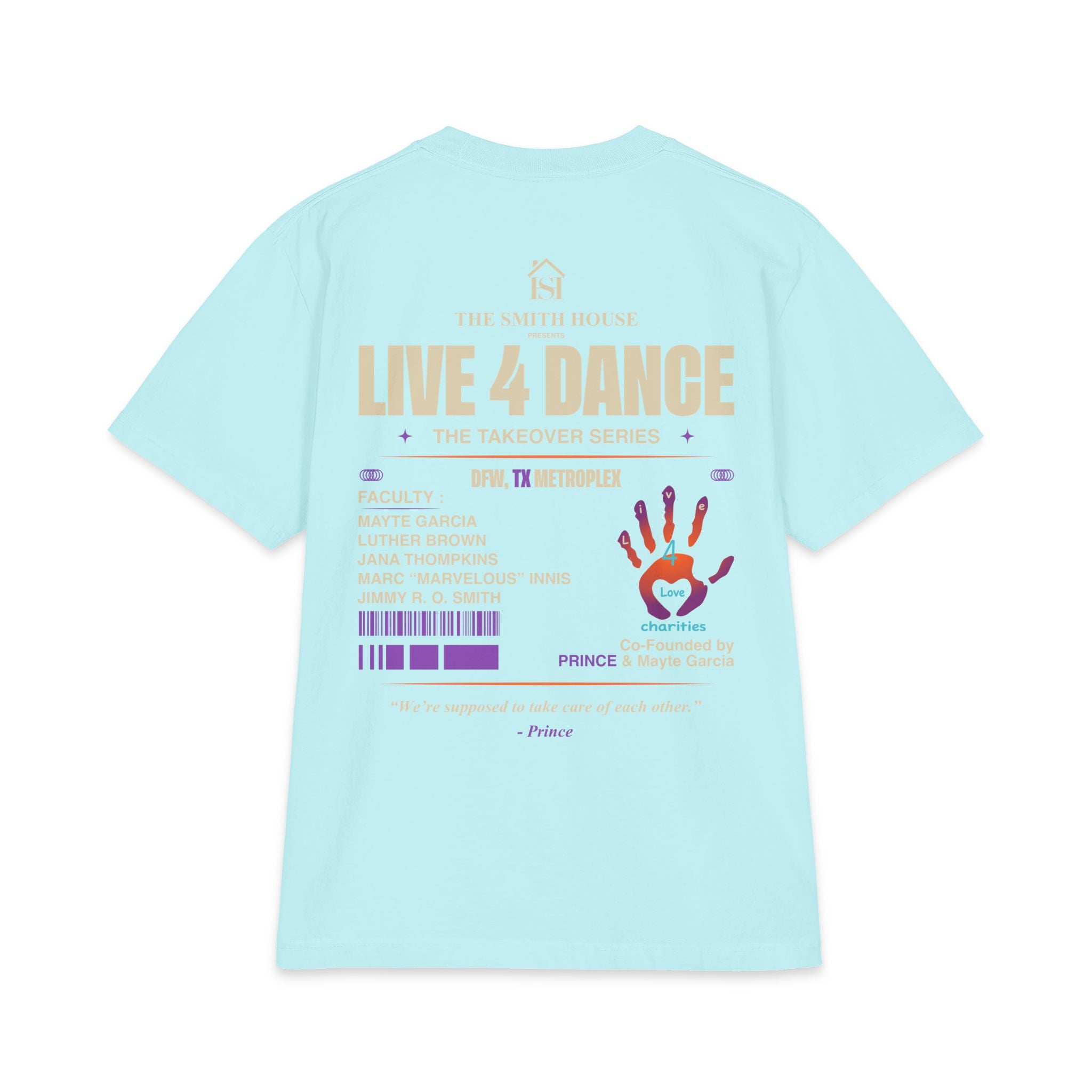 Live 4 Dance DFW Takeover T-Shirt — Live4LoveCharities Dance Convention Shirt