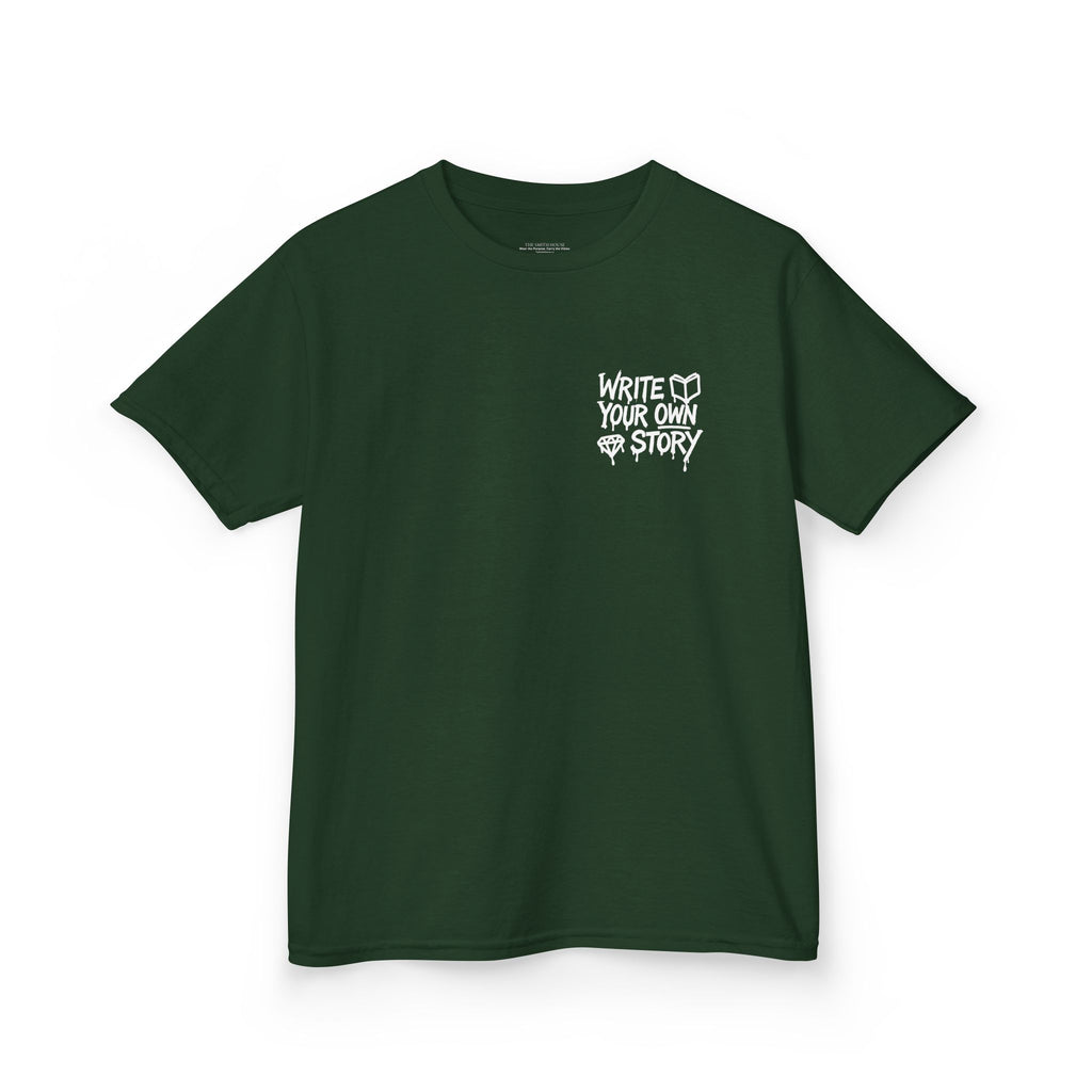 Empowering Kids Tee — "Write Your Own Story" Motivational Graphic T-Shirt