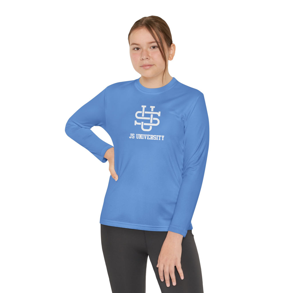 Youth Long Sleeve Stylish Sports Tee with Unique Design
