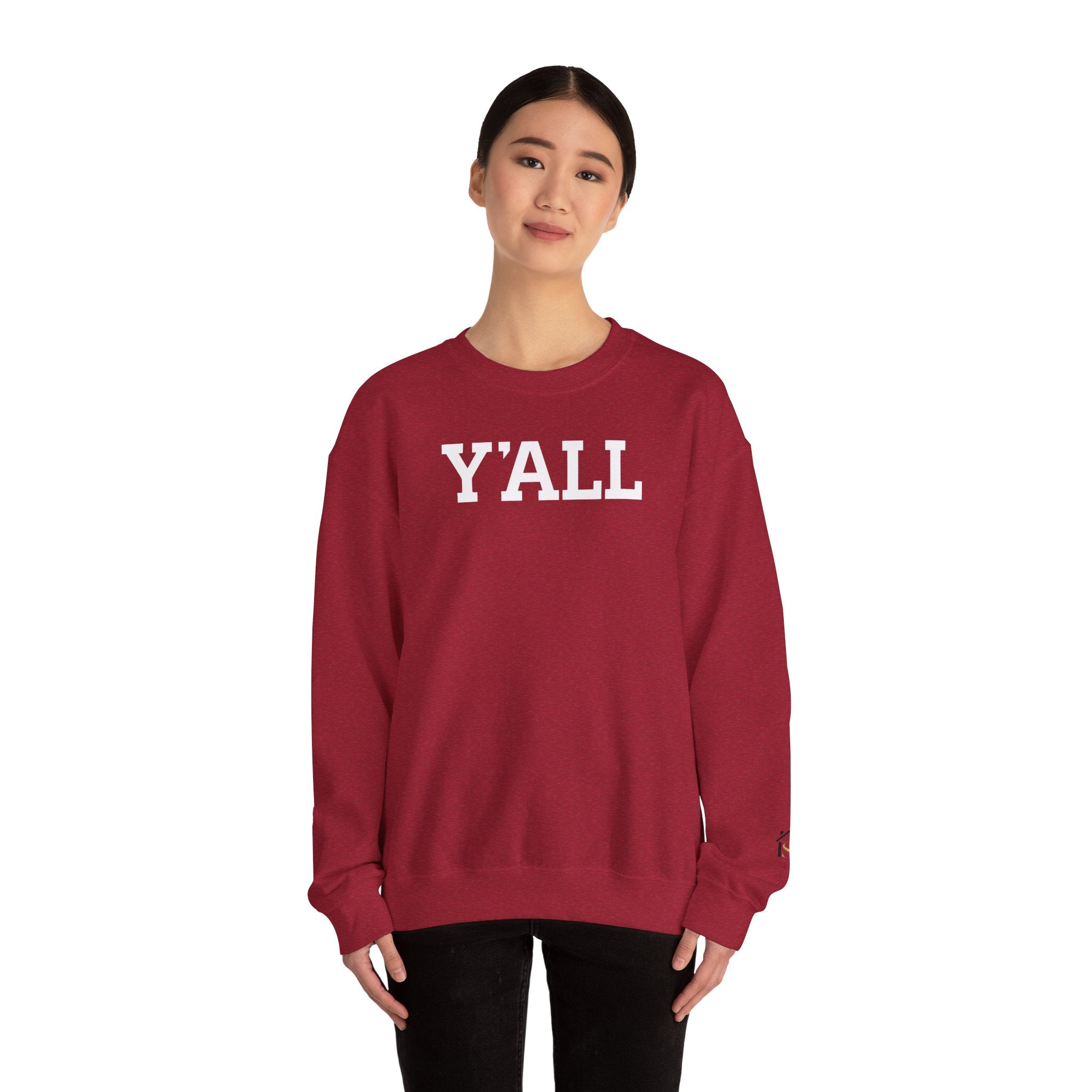Y'ALL Crewneck Sweatshirt - Cozy Southern Collegiate Pullover