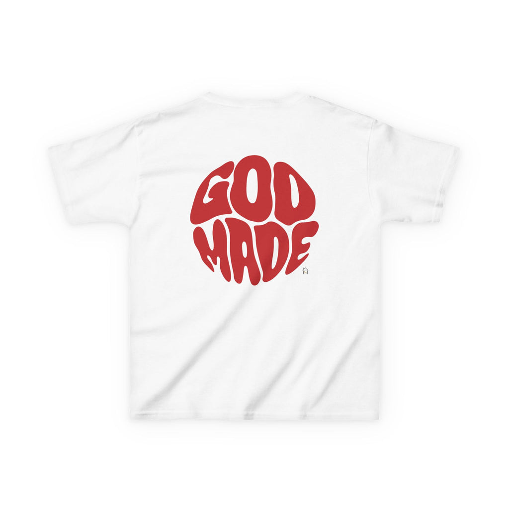 Kids Graphic Tee - 'God Made' Design, Perfect for Birthdays, Family Events, Everyday Wear, Unisex, Playful Style