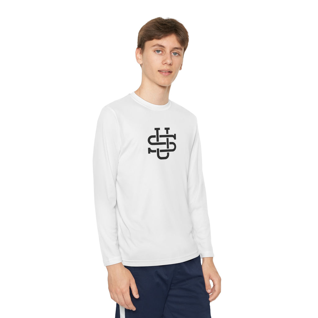 Youth Long Sleeve Stylish Sports Tee with Unique Design