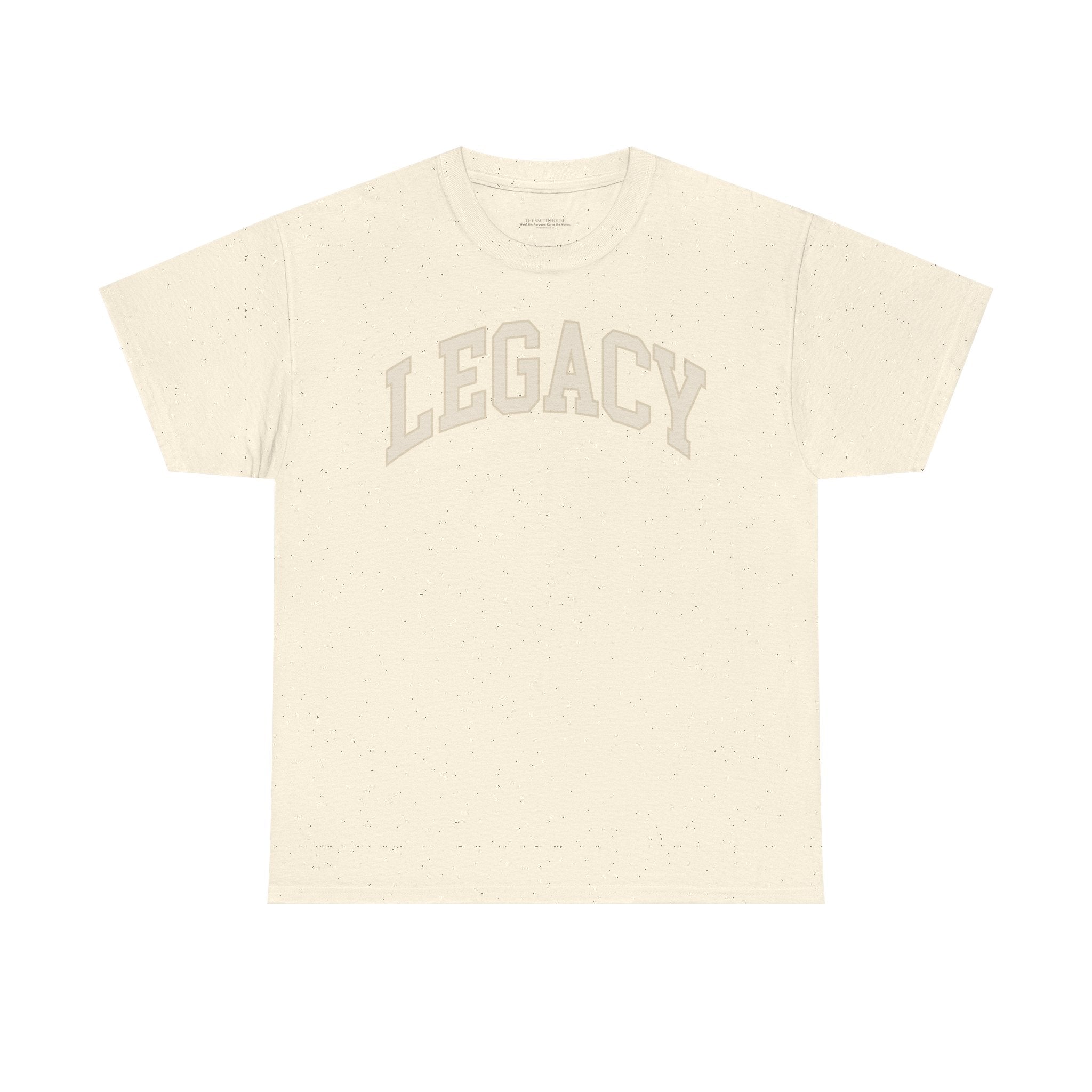 Legacy Graphic Tee — "Legacy" Arch Print Inspirational Cotton Shirt