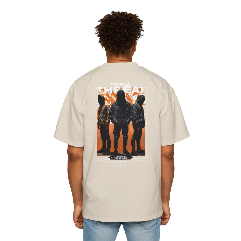 Graphic Tee — “Purpose” Front & Triple Threat Movie Poster Back