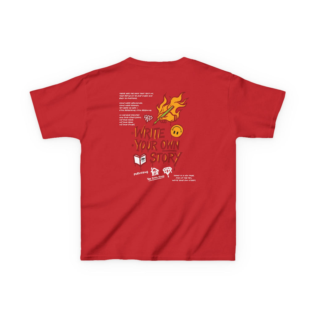 Empowering Kids Tee — "Write Your Own Story" Motivational Graphic T-Shirt