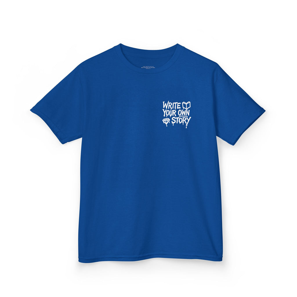 Empowering Kids Tee — "Write Your Own Story" Motivational Graphic T-Shirt
