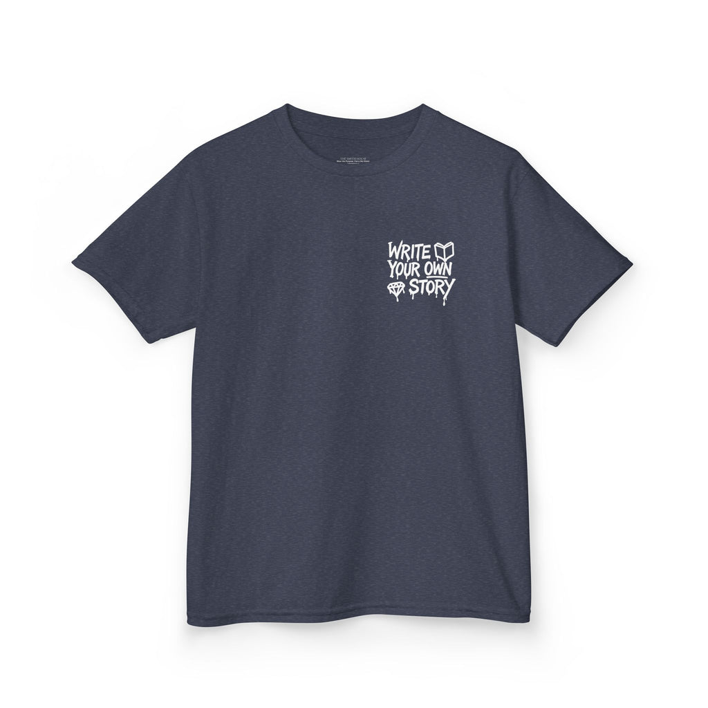 Empowering Kids Tee — "Write Your Own Story" Motivational Graphic T-Shirt