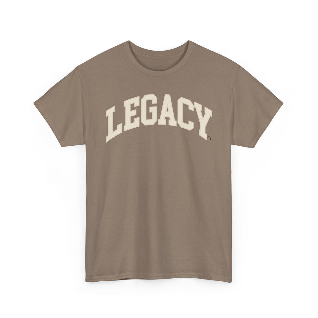 Legacy Graphic Tee — "Legacy" Arch Print Inspirational Cotton Shirt