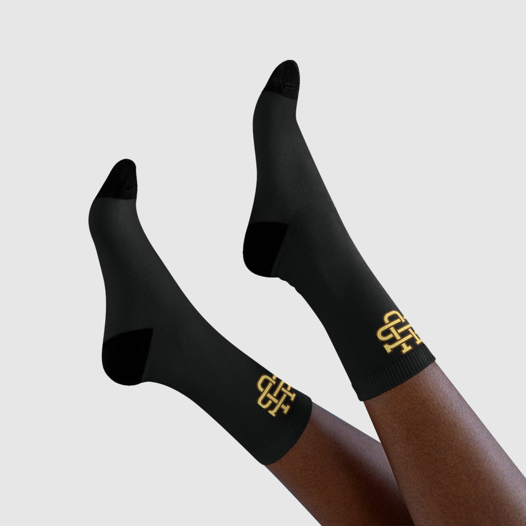 Stylish Sublimation Crew Socks with Trendy Design