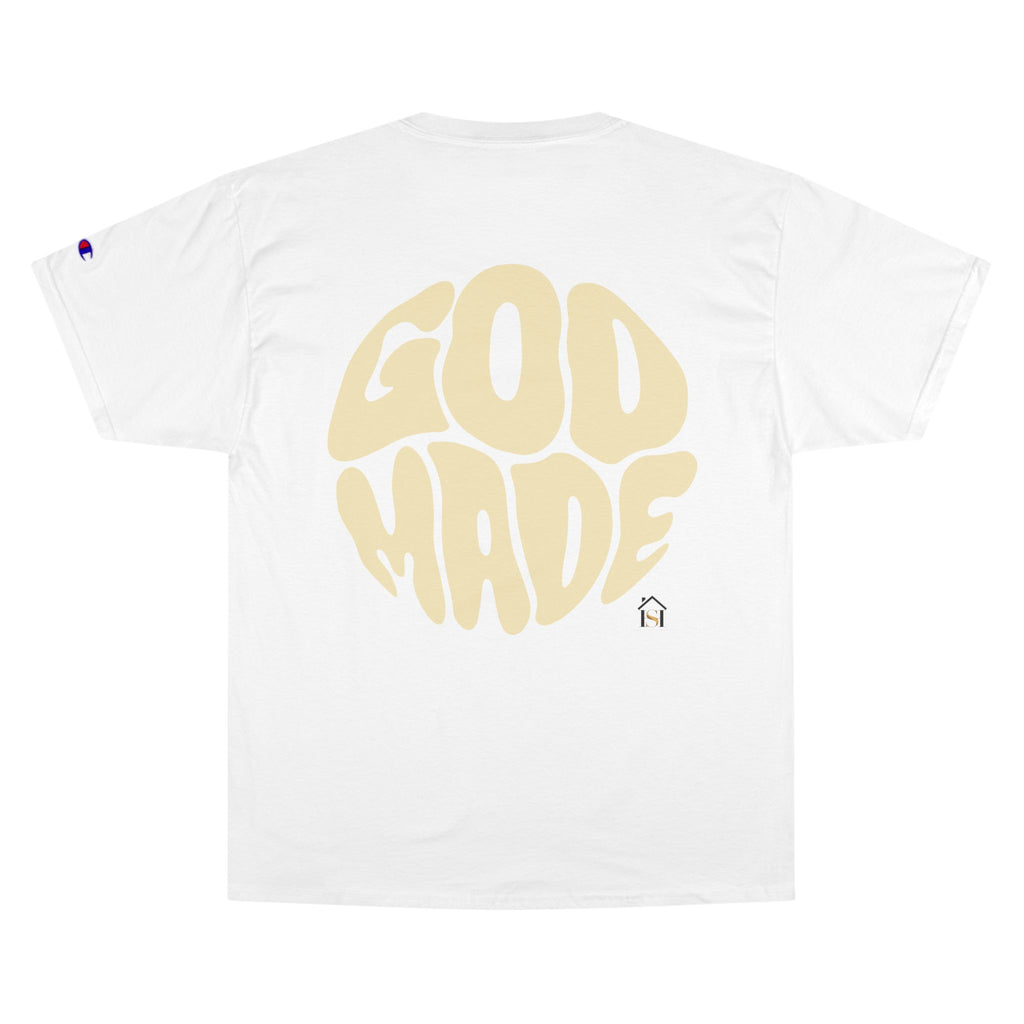 God Made Champion T-Shirt, Casual Wear, Gift for Believers, Inspirational Tee, Everyday Comfort