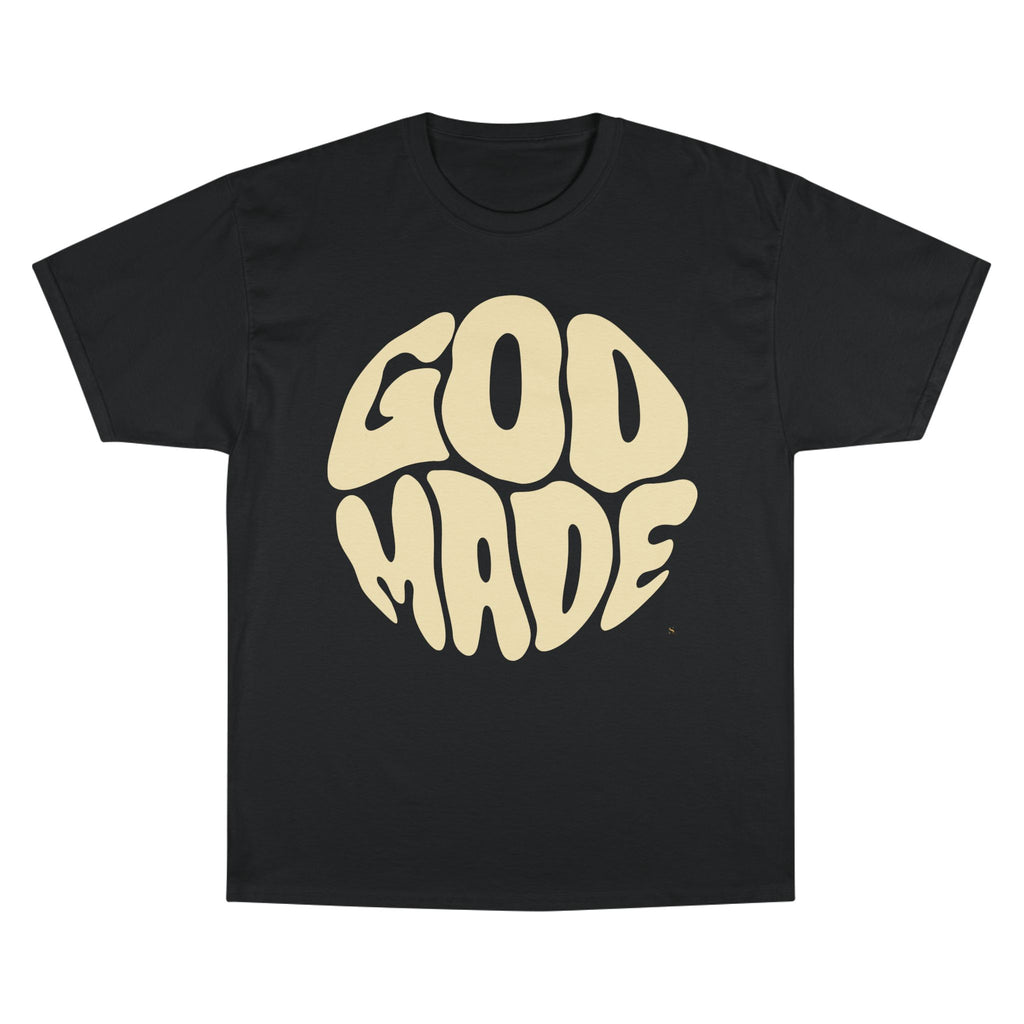 God Made Champion T-Shirt, Casual Wear, Gift for Believers, Inspirational Tee, Everyday Comfort