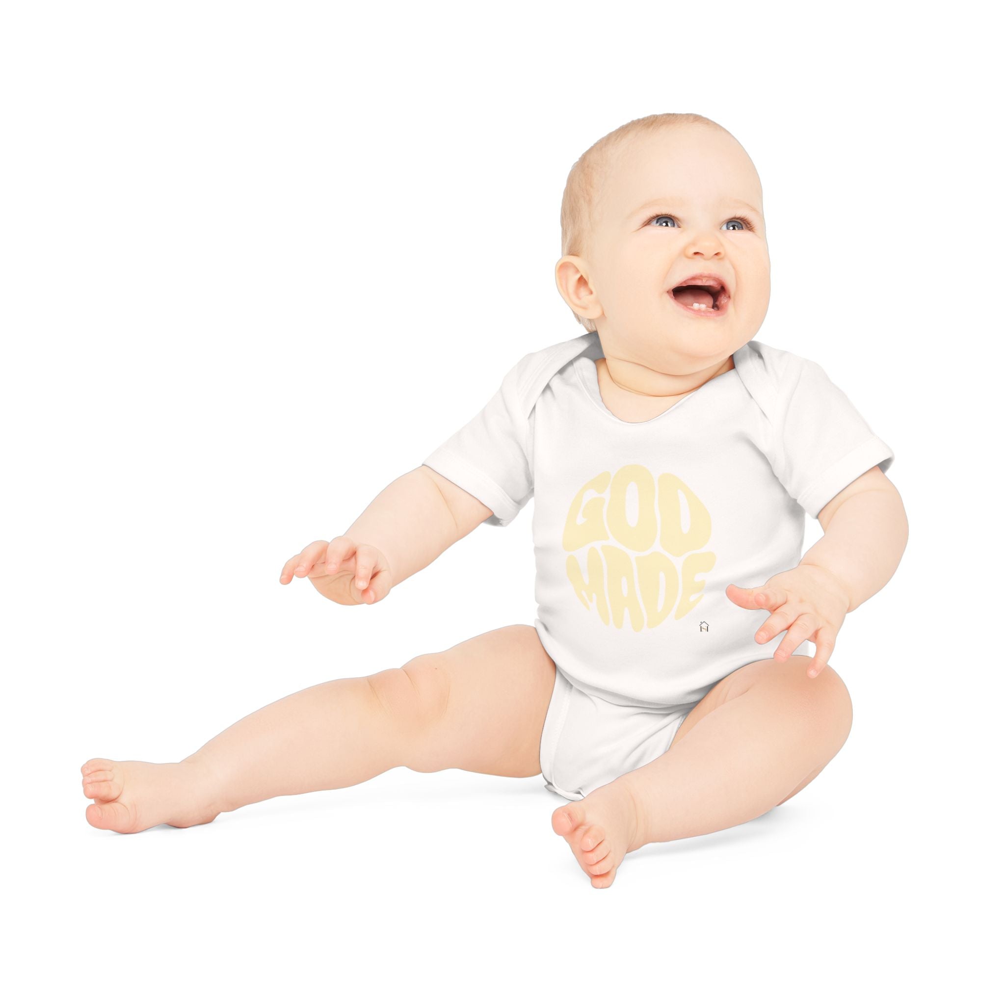Baby Bodysuit — "God Made" Organic Short Sleeve Infant Onesie