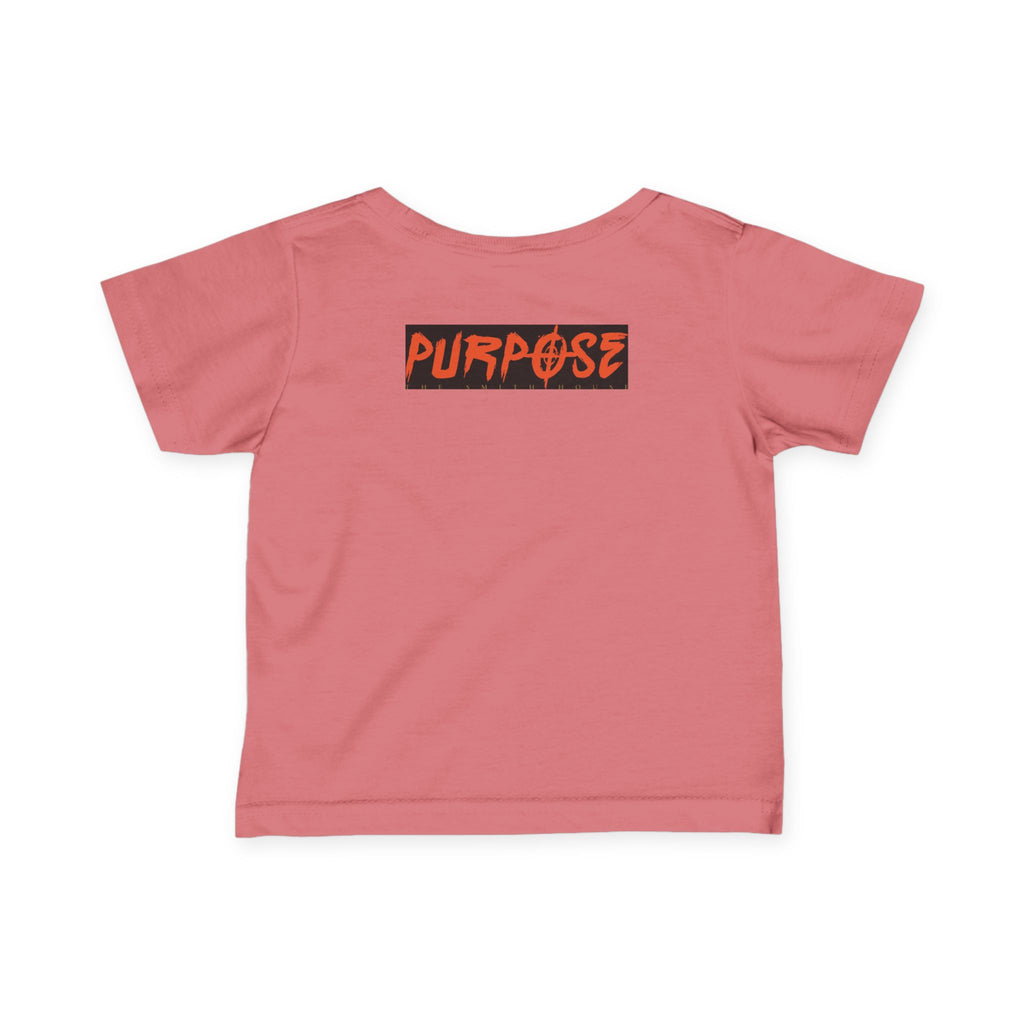 Stylish Purpose Infant Fine Jersey Tee - Trendy Baby Shirt with Bold Graphic Design