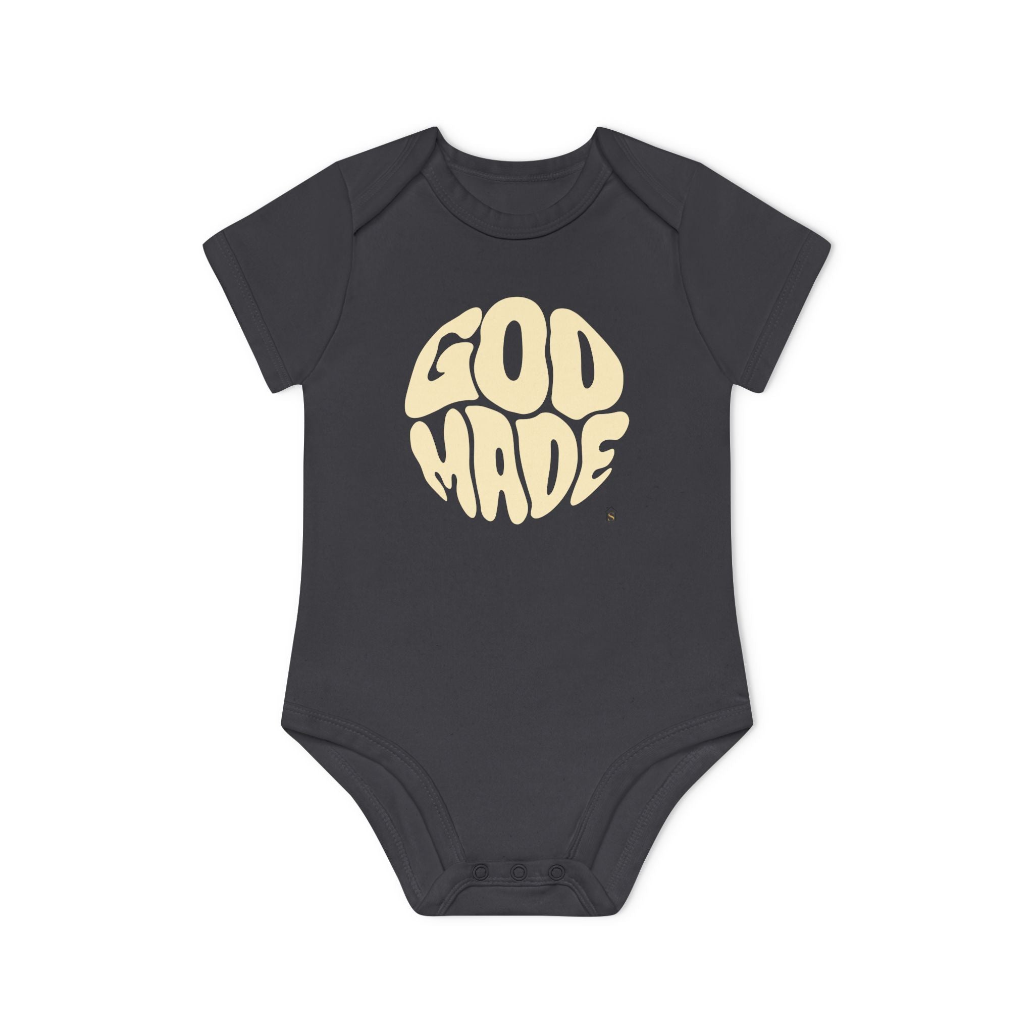 Baby Bodysuit — "God Made" Organic Short Sleeve Infant Onesie