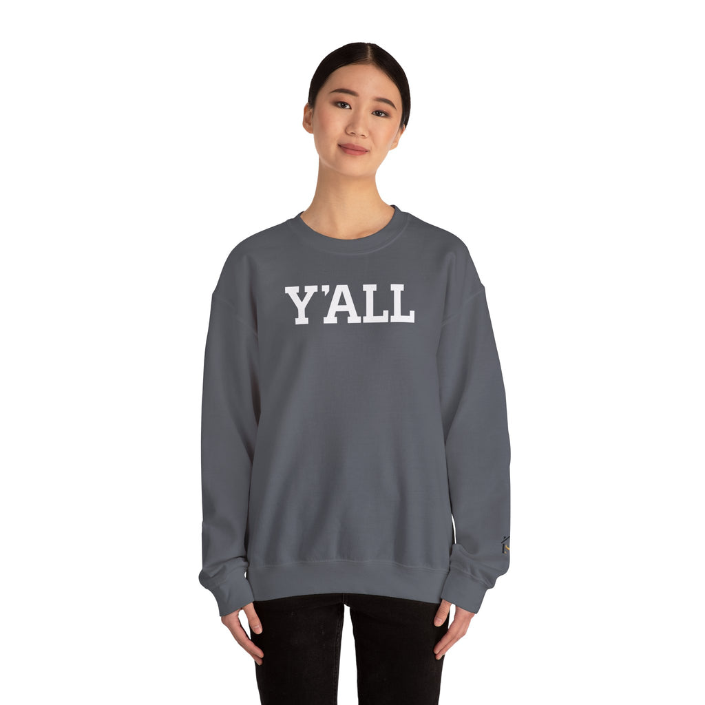Y'ALL Crewneck Sweatshirt - Cozy Southern Collegiate Pullover