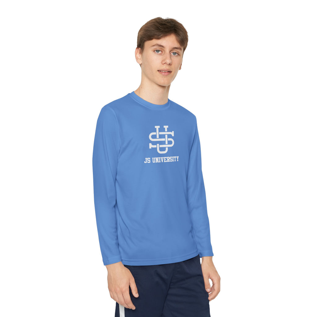 Youth Long Sleeve Stylish Sports Tee with Unique Design