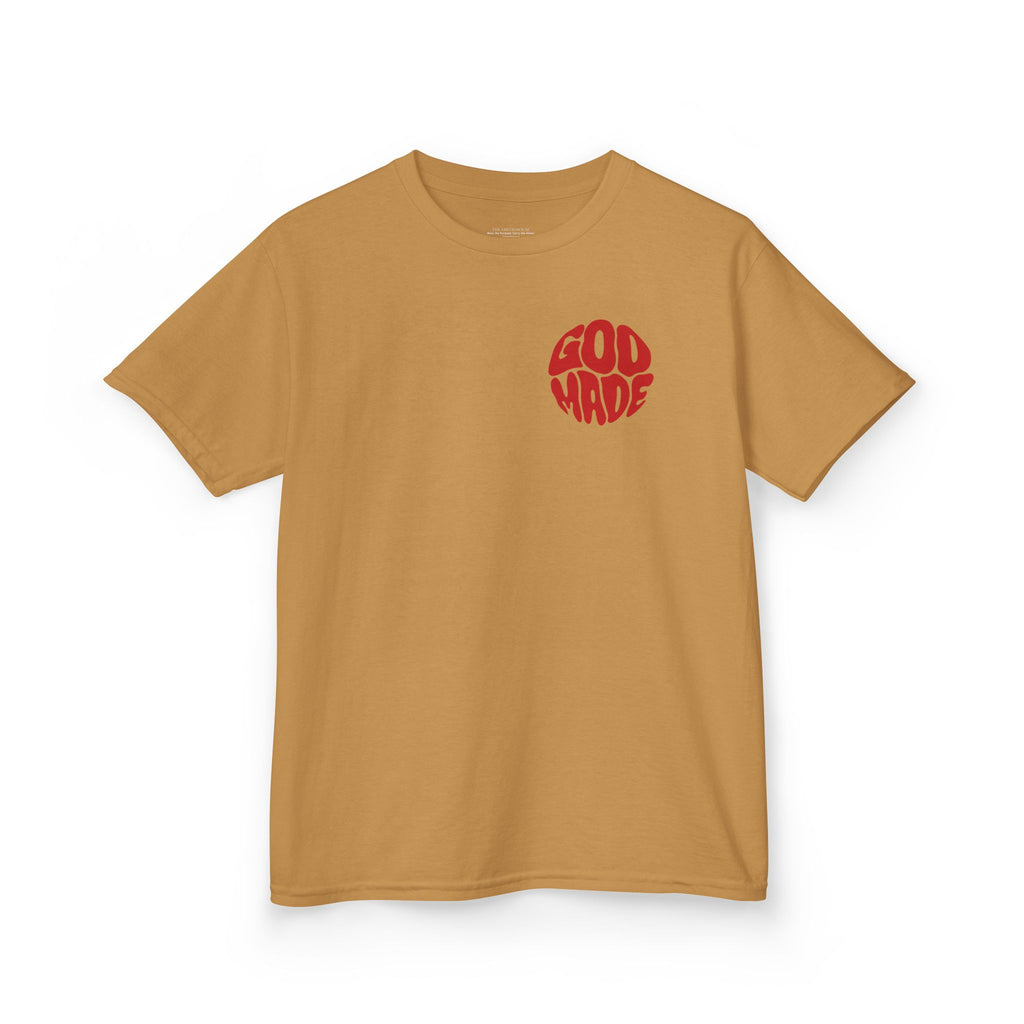 Kids Graphic Tee - 'God Made' Design, Perfect for Birthdays, Family Events, Everyday Wear, Unisex, Playful Style
