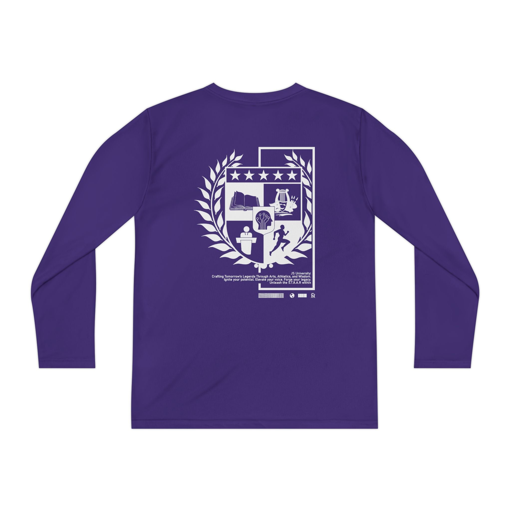 Youth Long Sleeve Stylish Sports Tee with Unique Design