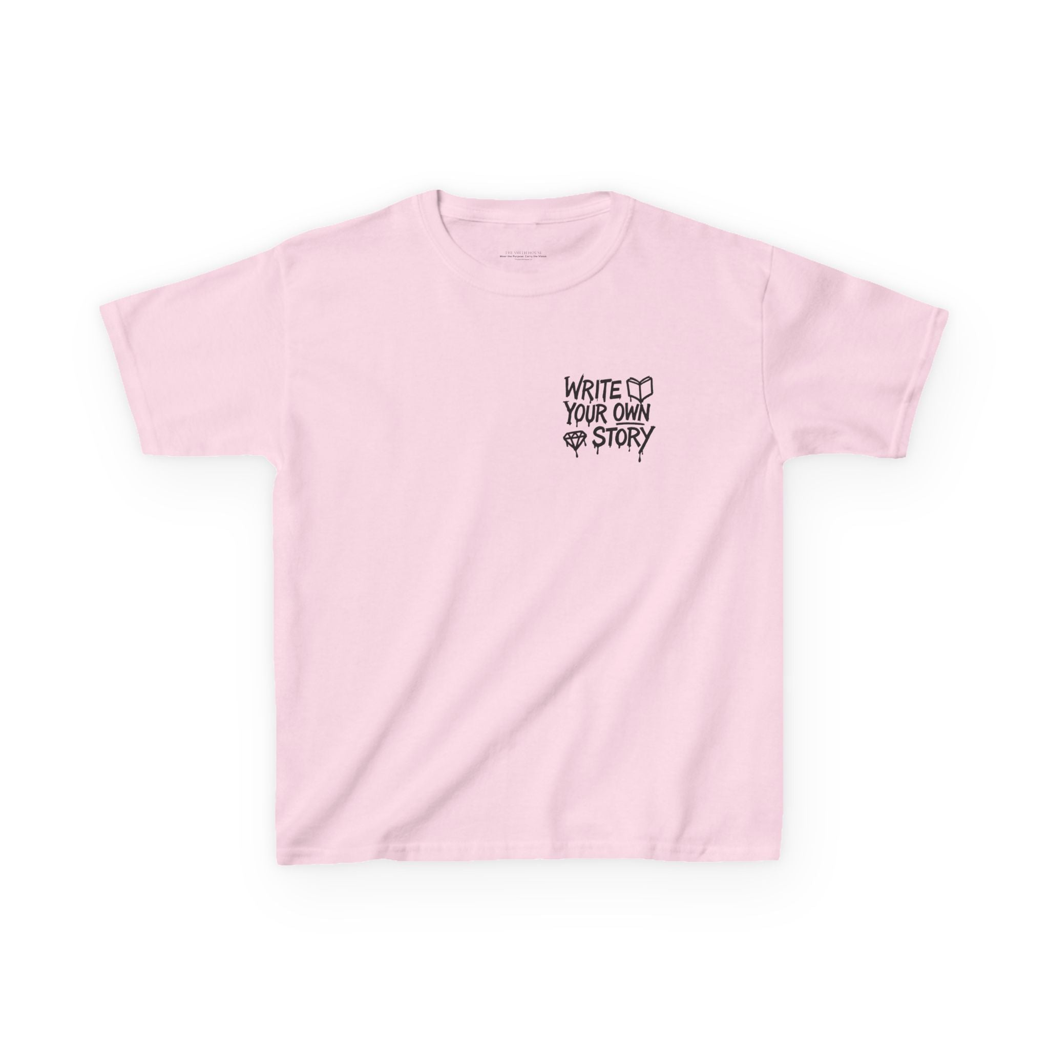 Empowering Kids Tee — "Write Your Own Story" Motivational Graphic T-Shirt