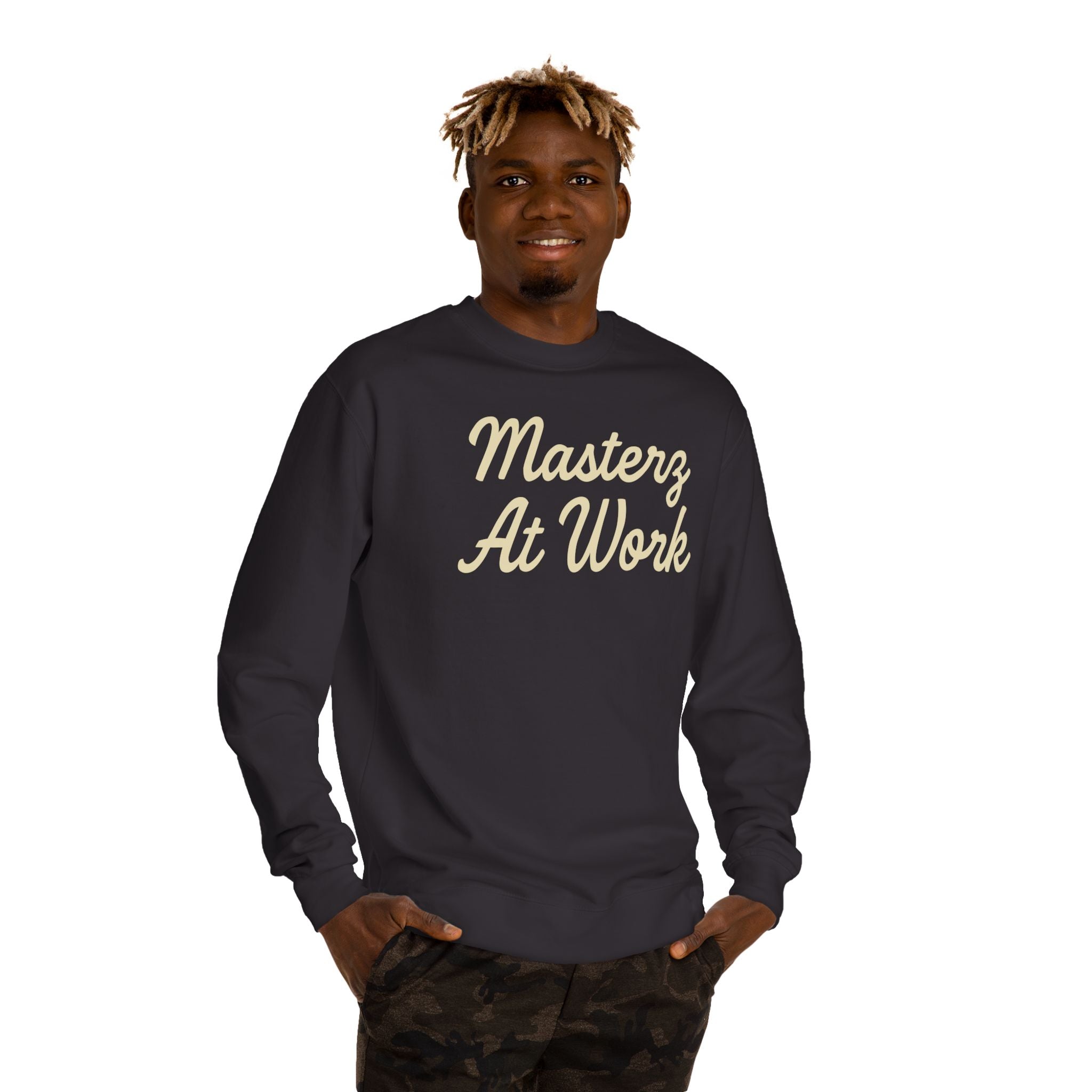 Practice Practice Practice! Crewneck Sweatshirt — "Masterz At Work" Motivational Musician Sweatshirt