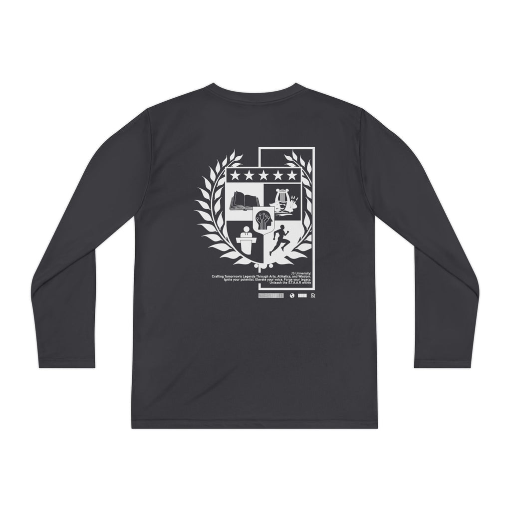 Youth Long Sleeve Stylish Sports Tee with Unique Design