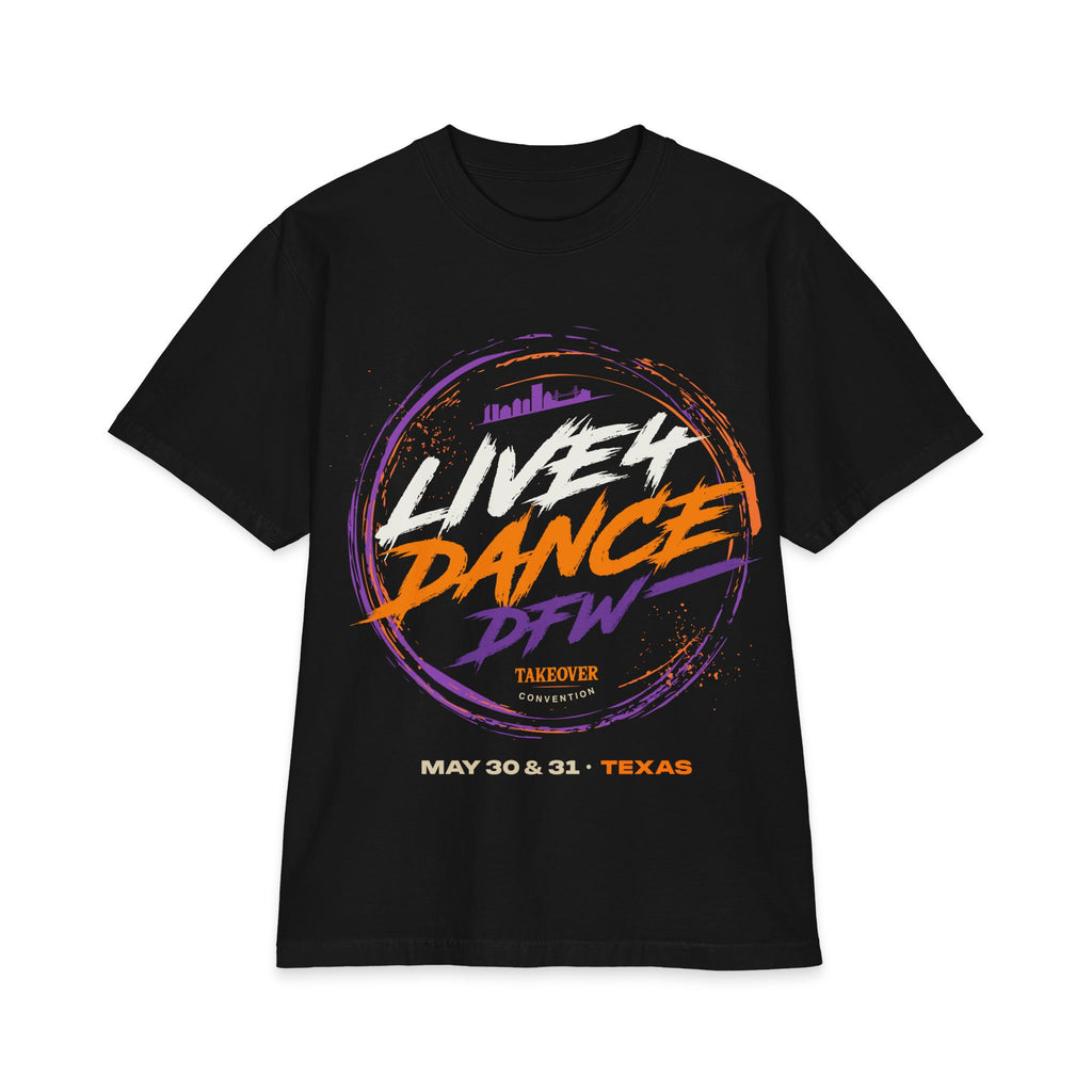 Live 4 Dance DFW Takeover T-Shirt — Live4LoveCharities Dance Convention Shirt
