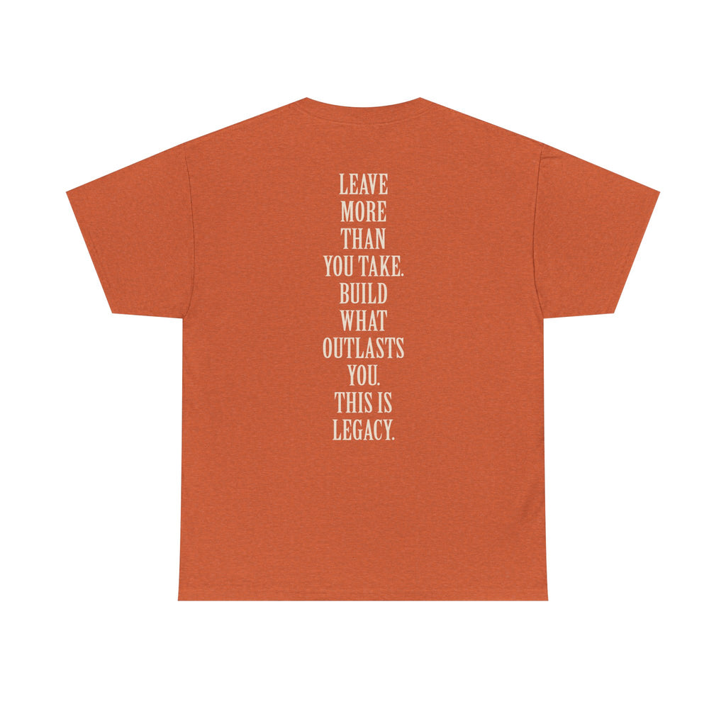 Legacy Graphic Tee — "Legacy" Arch Print Inspirational Cotton Shirt