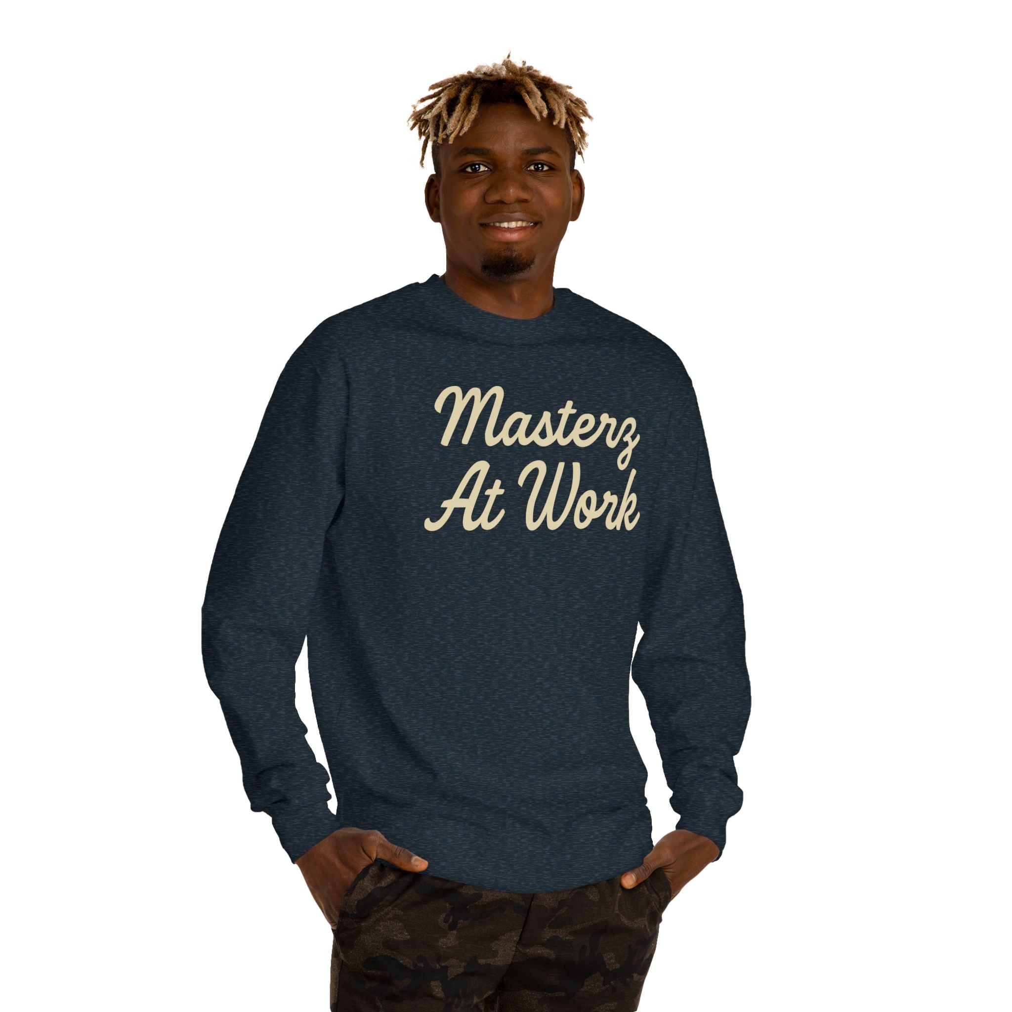Practice Practice Practice! Crewneck Sweatshirt — "Masterz At Work" Motivational Musician Sweatshirt
