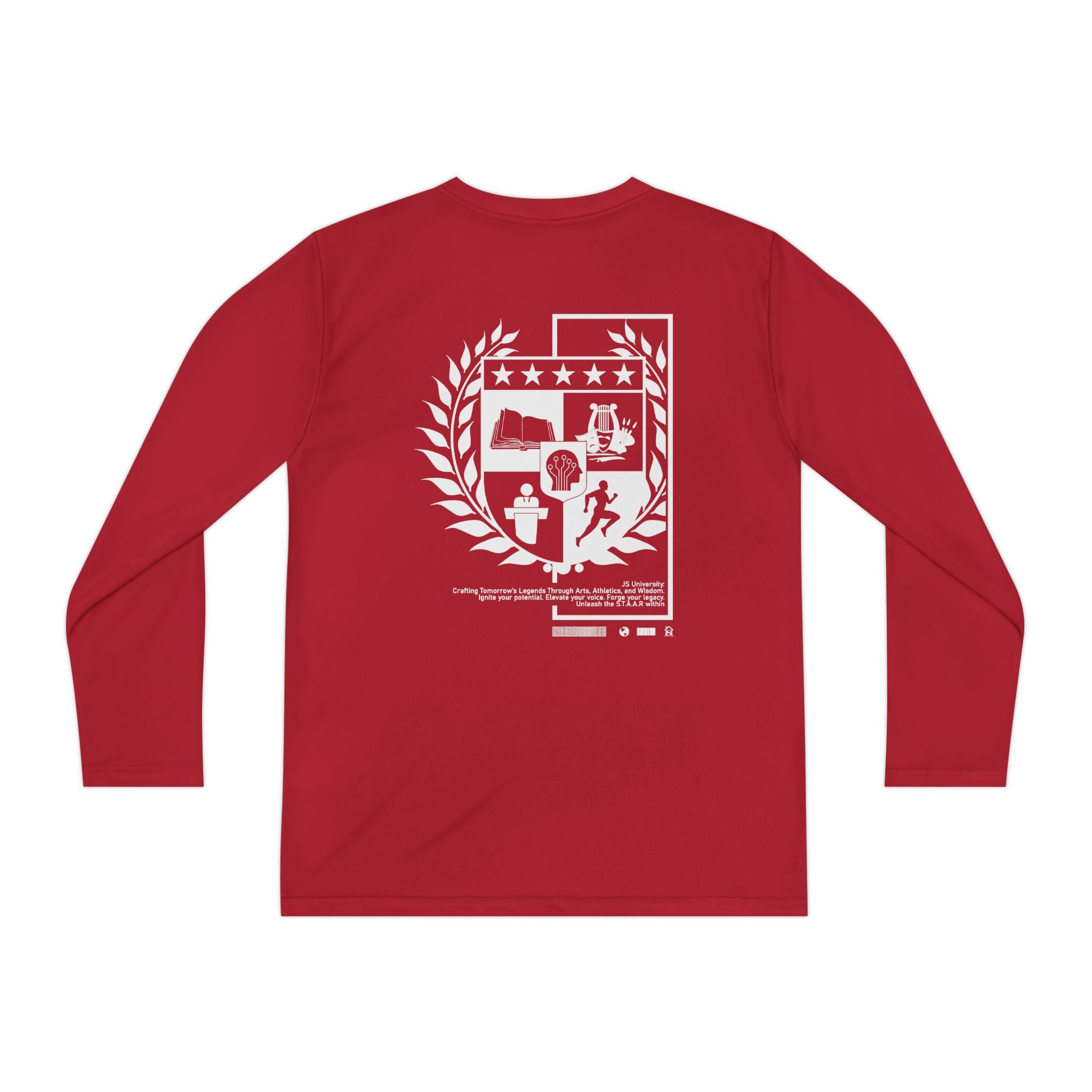 Youth Long Sleeve Stylish Sports Tee with Unique Design