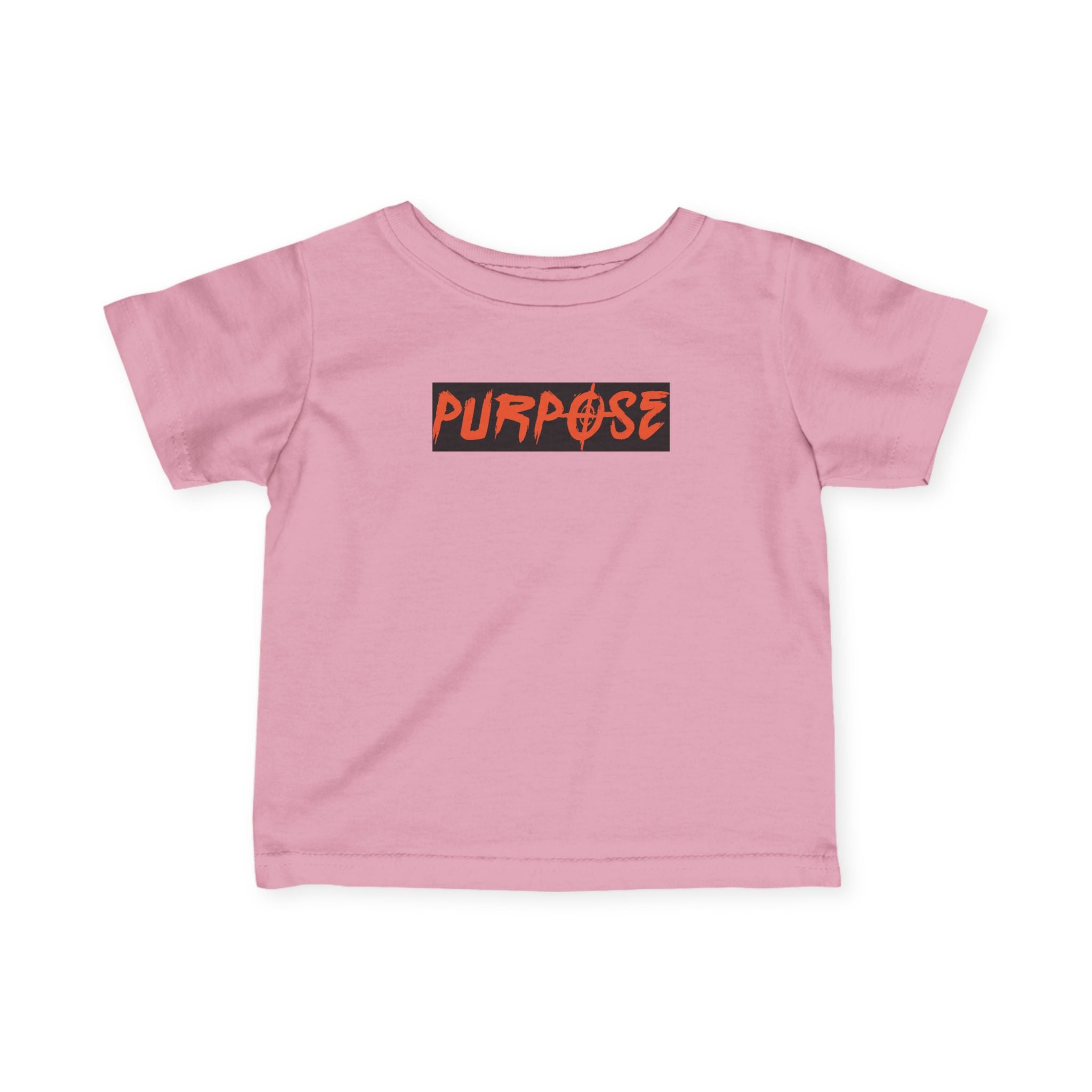 Stylish Purpose Infant Fine Jersey Tee - Trendy Baby Shirt with Bold Graphic Design
