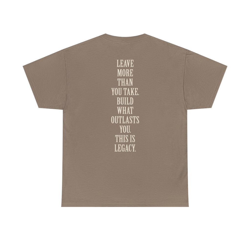 Legacy Graphic Tee — "Legacy" Arch Print Inspirational Cotton Shirt