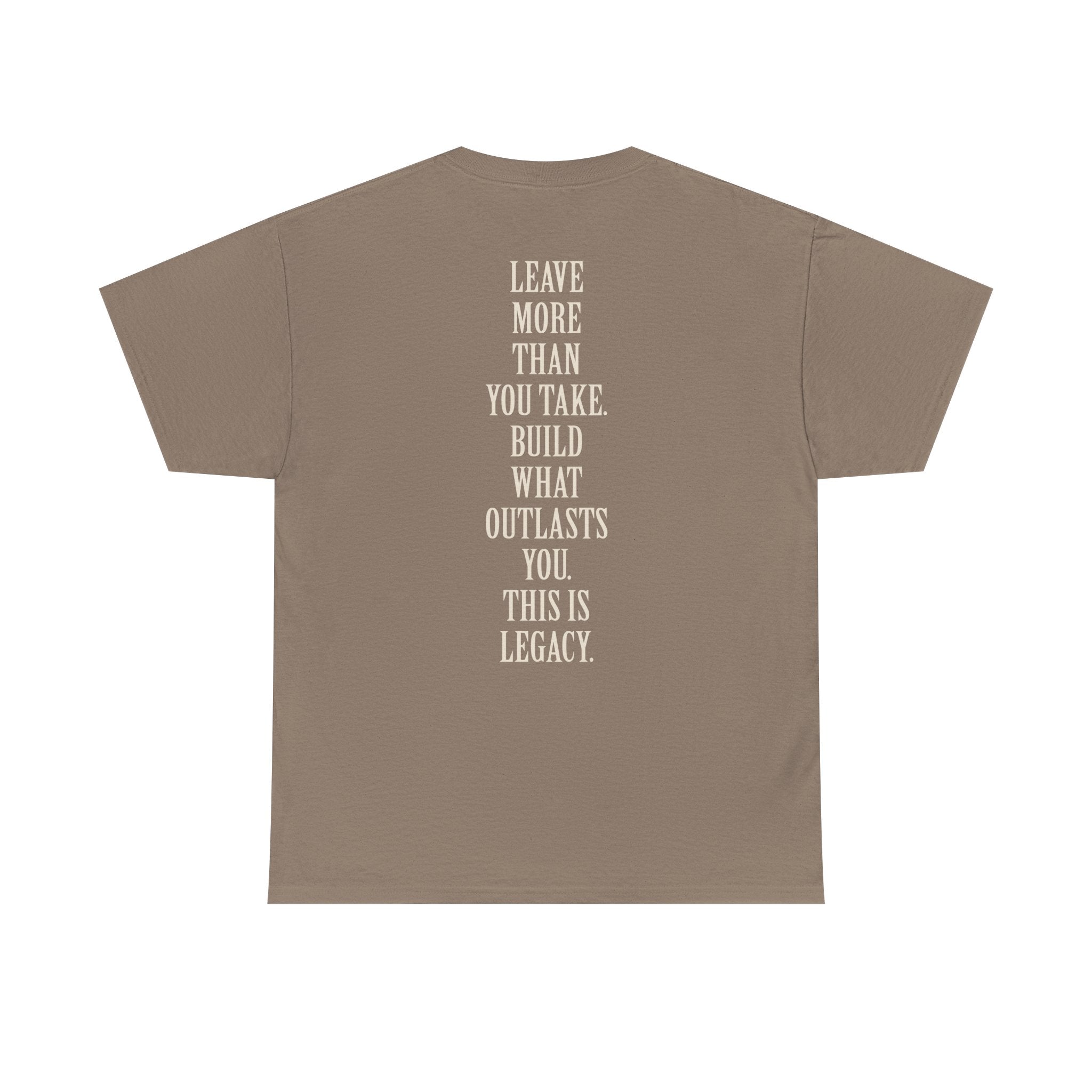 Legacy Graphic Tee — "Legacy" Arch Print Inspirational Cotton Shirt