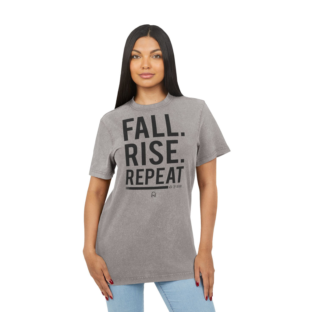 Acid Washed Inspirational Tee, Fall Rise Repeat Shirt, Motivational T-Shirt, Unique Gift for Fitness Lovers, Casual Everyday Wear, [...]