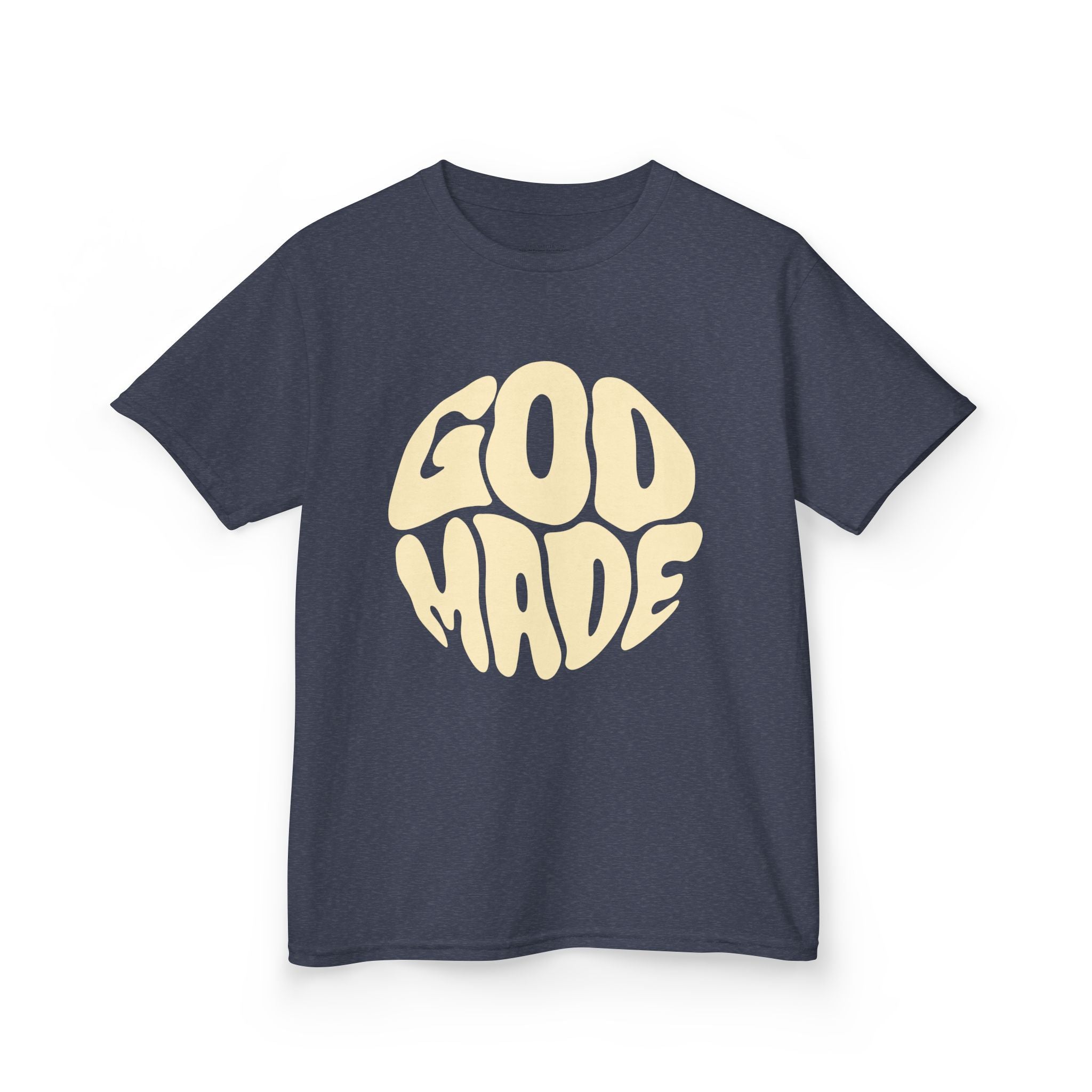 Kids God Made Tee - Fun & Faithful Cotton T-Shirt, Perfect for Birthdays, Holidays, Everyday Wear, Gift for Kids