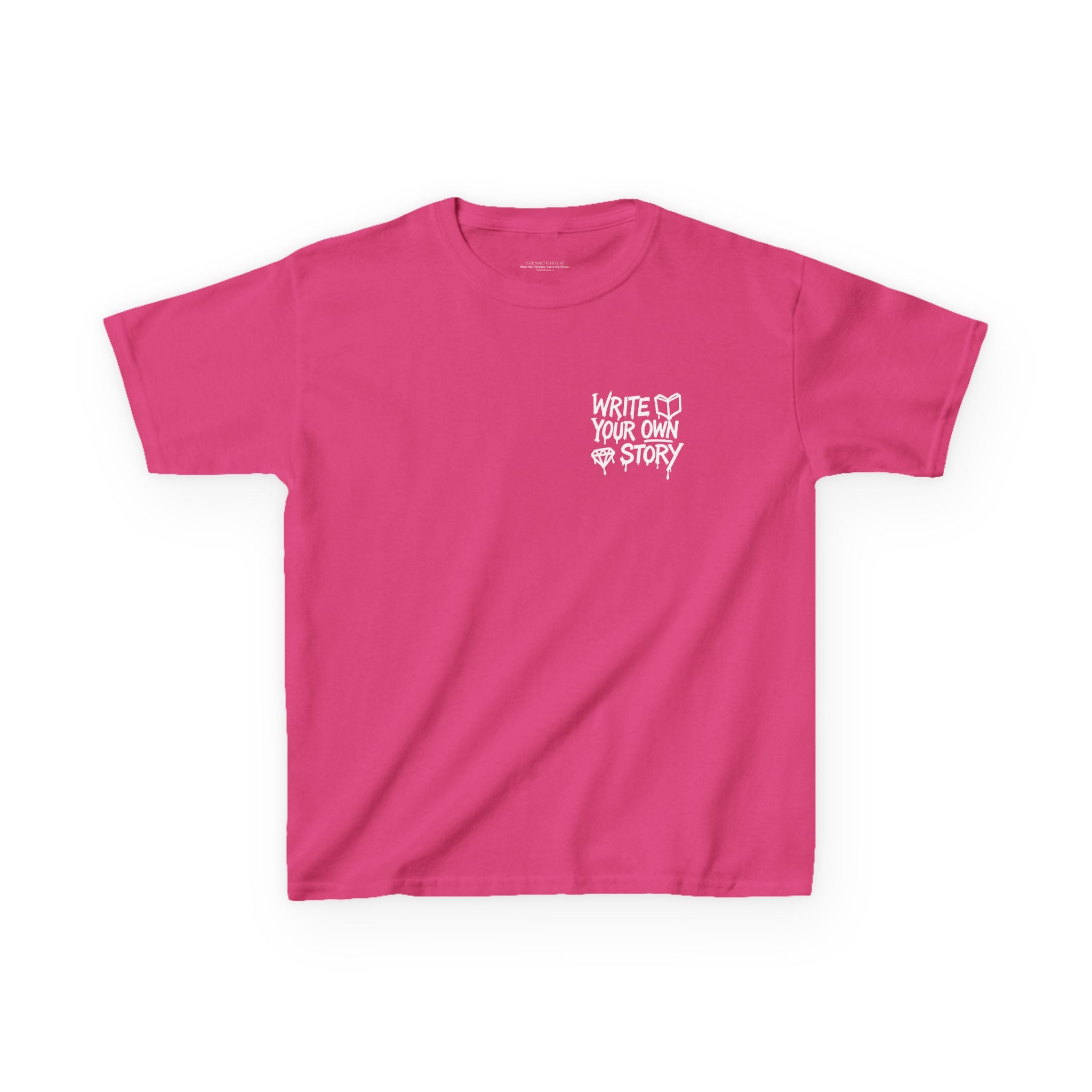 Empowering Kids Tee — "Write Your Own Story" Motivational Graphic T-Shirt