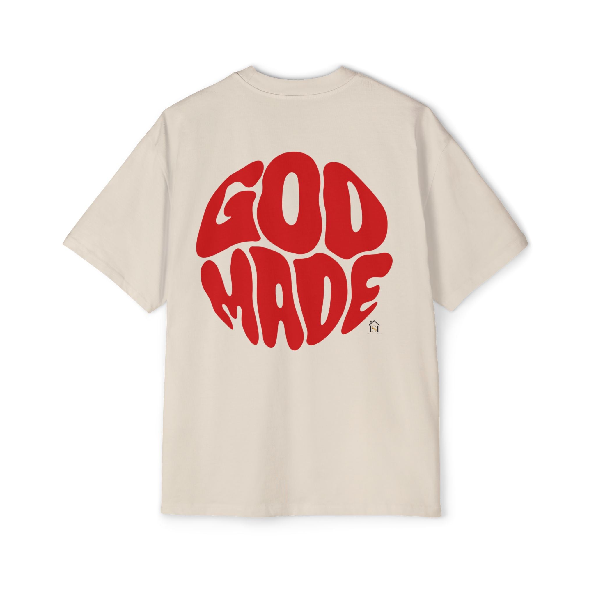 God Made Men's Heavy Oversized Tee, Casual Streetwear, Trendy Graphic Shirt, Unisex Gift, Everyday Comfort, Statement Tee