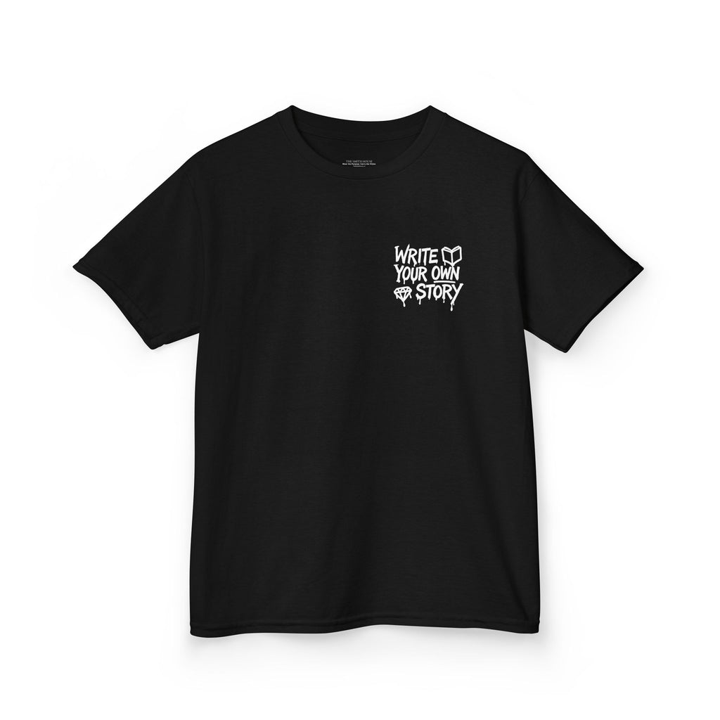 Empowering Kids Tee — "Write Your Own Story" Motivational Graphic T-Shirt