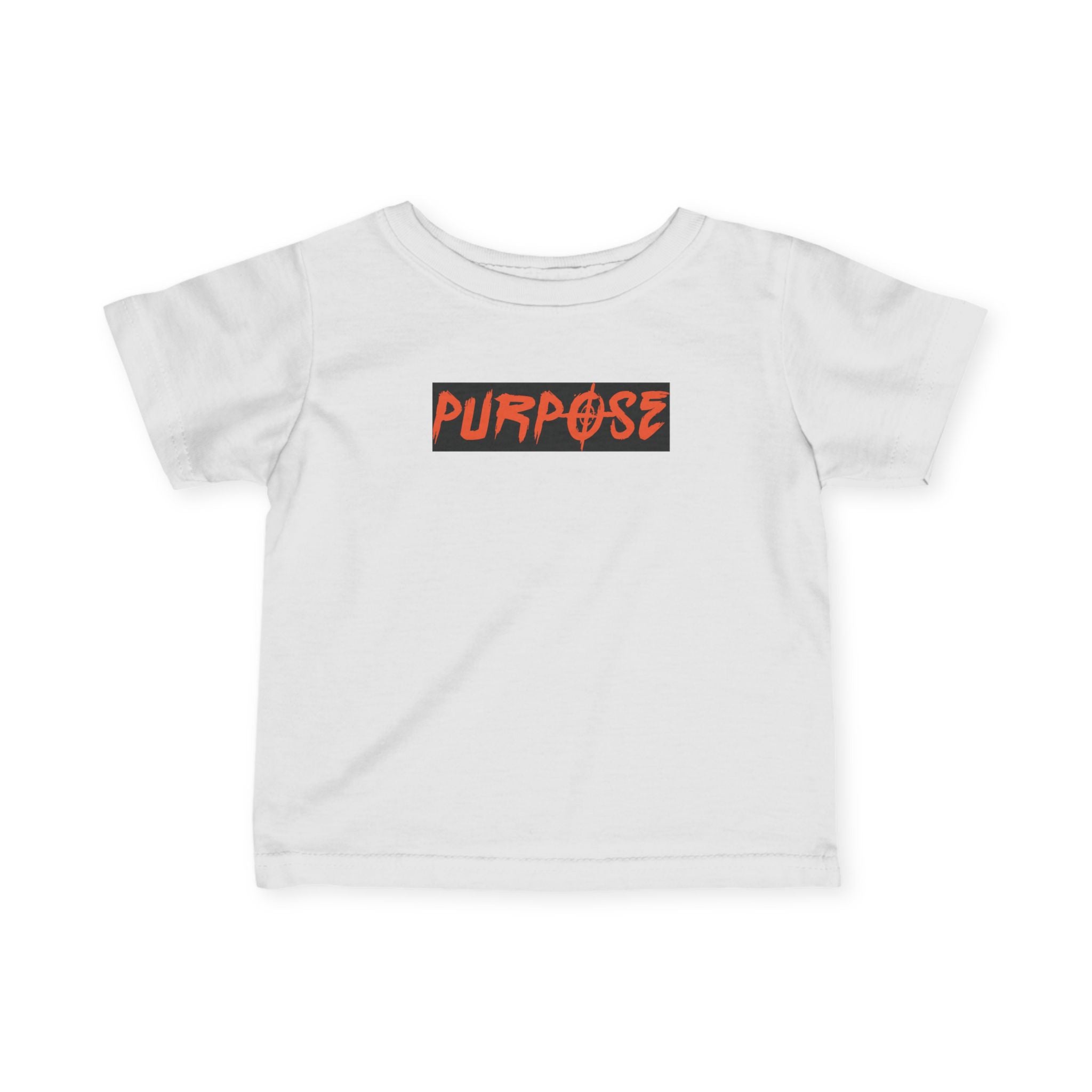 Stylish Purpose Infant Fine Jersey Tee - Trendy Baby Shirt with Bold Graphic Design