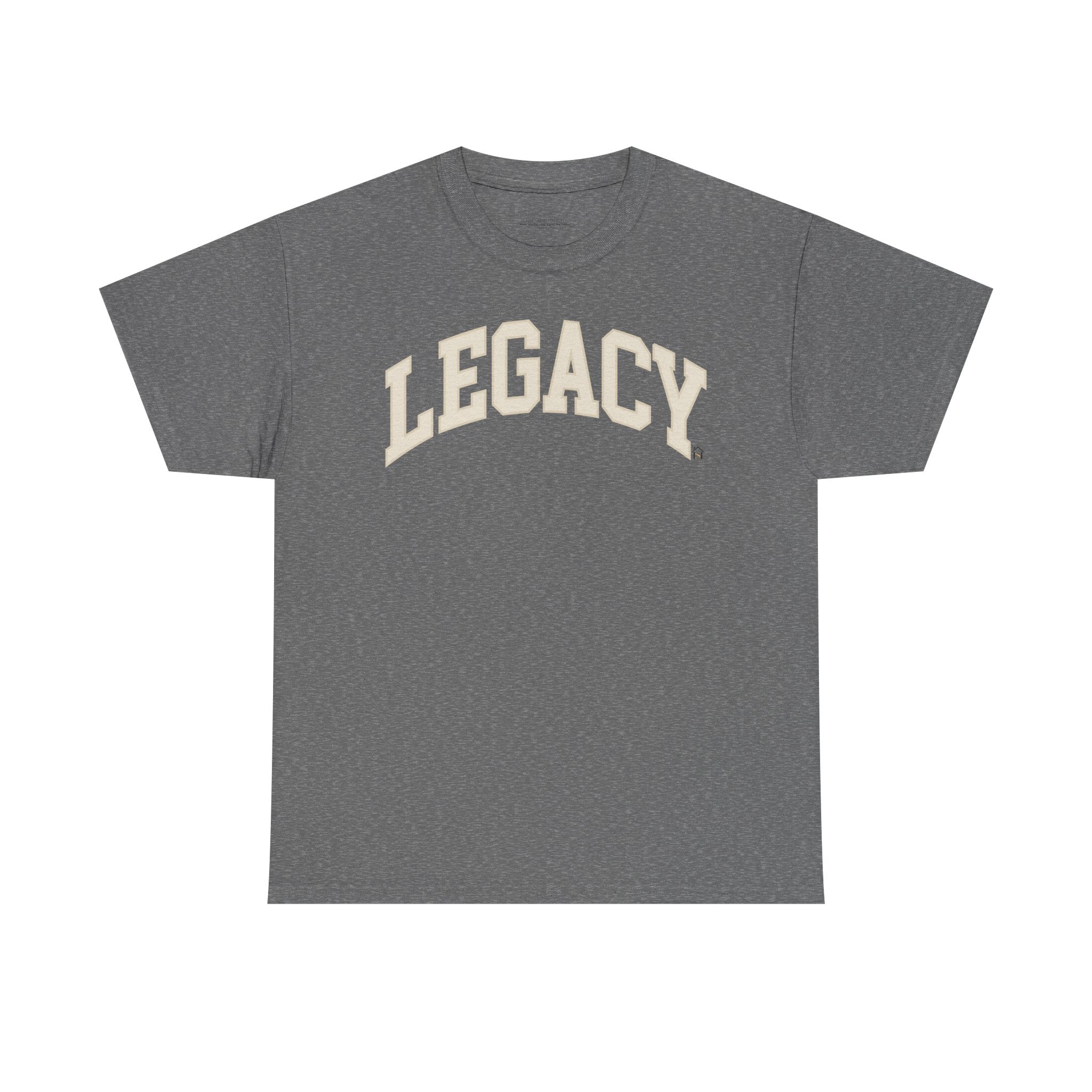Legacy Graphic Tee — "Legacy" Arch Print Inspirational Cotton Shirt