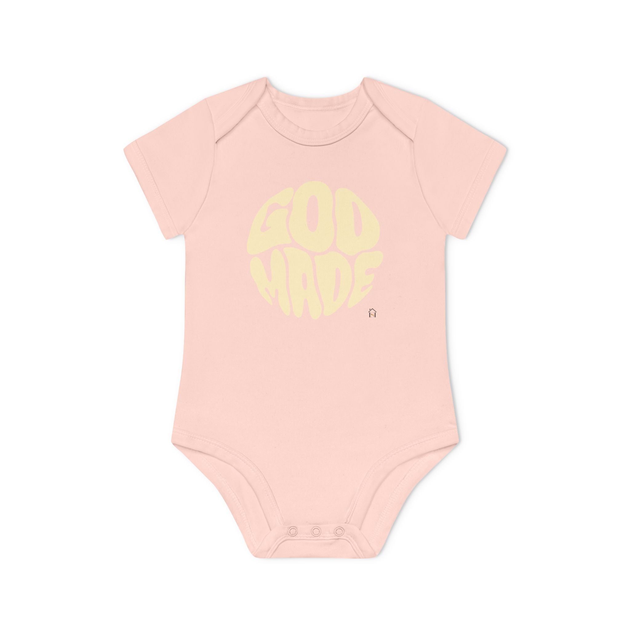 Baby Bodysuit — "God Made" Organic Short Sleeve Infant Onesie