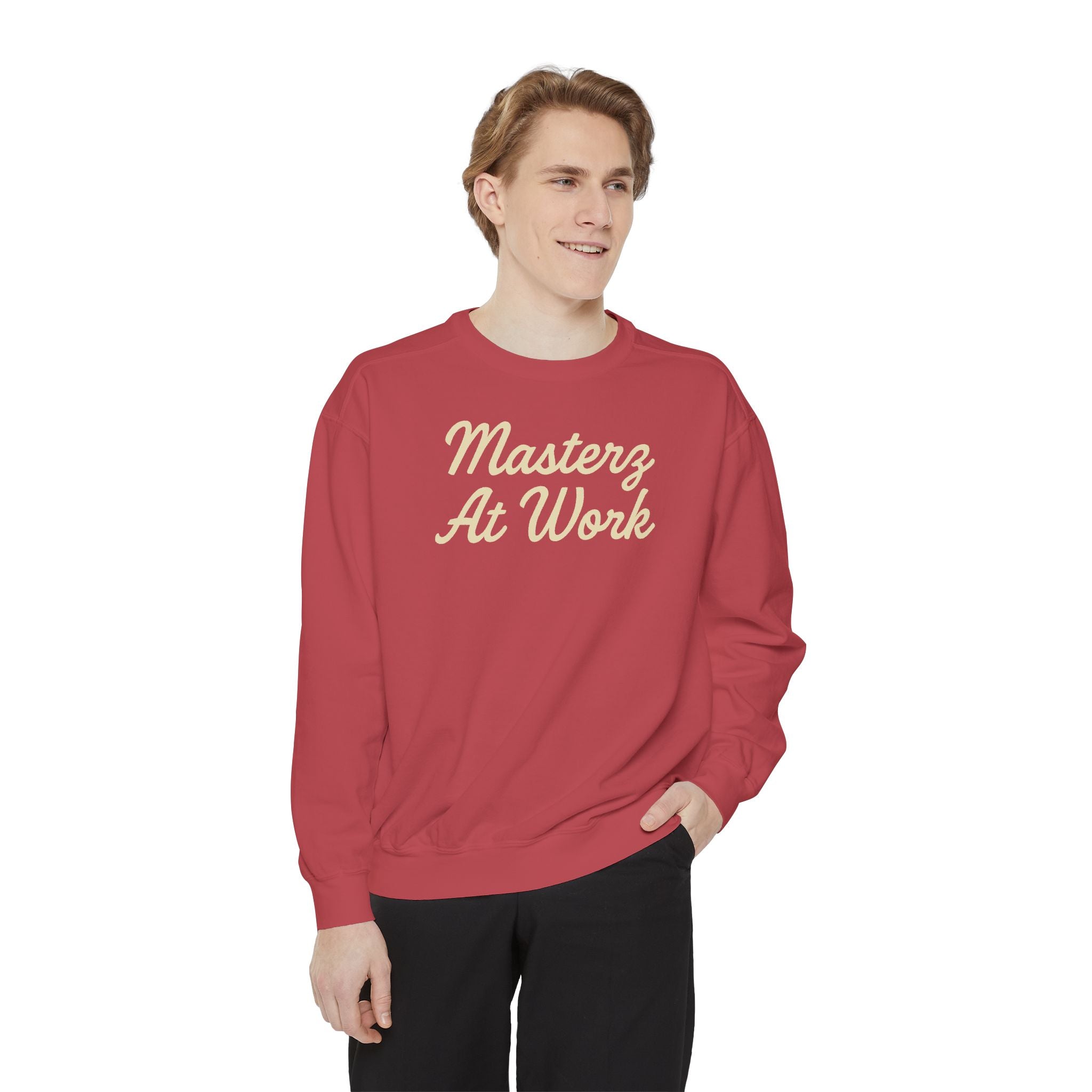 Sweatshirt — "Masterz At Work" Crewneck (Practice Practice Practice)
