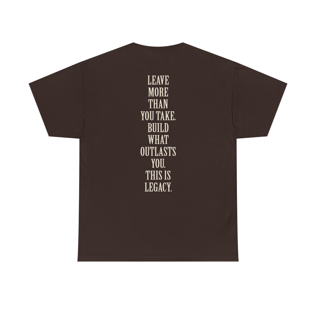 Legacy Graphic Tee — "Legacy" Arch Print Inspirational Cotton Shirt