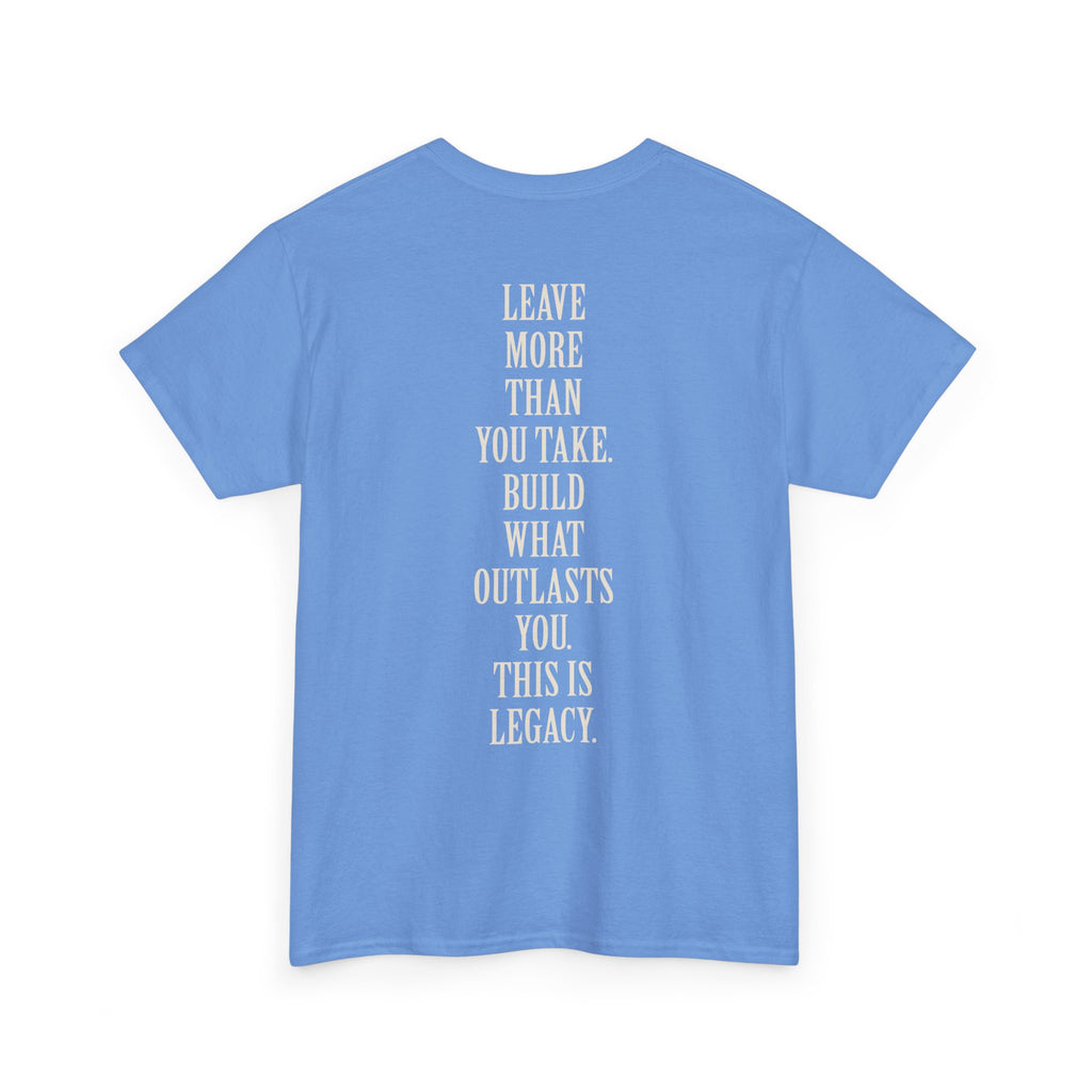 Legacy Graphic Tee — "Legacy" Arch Print Inspirational Cotton Shirt