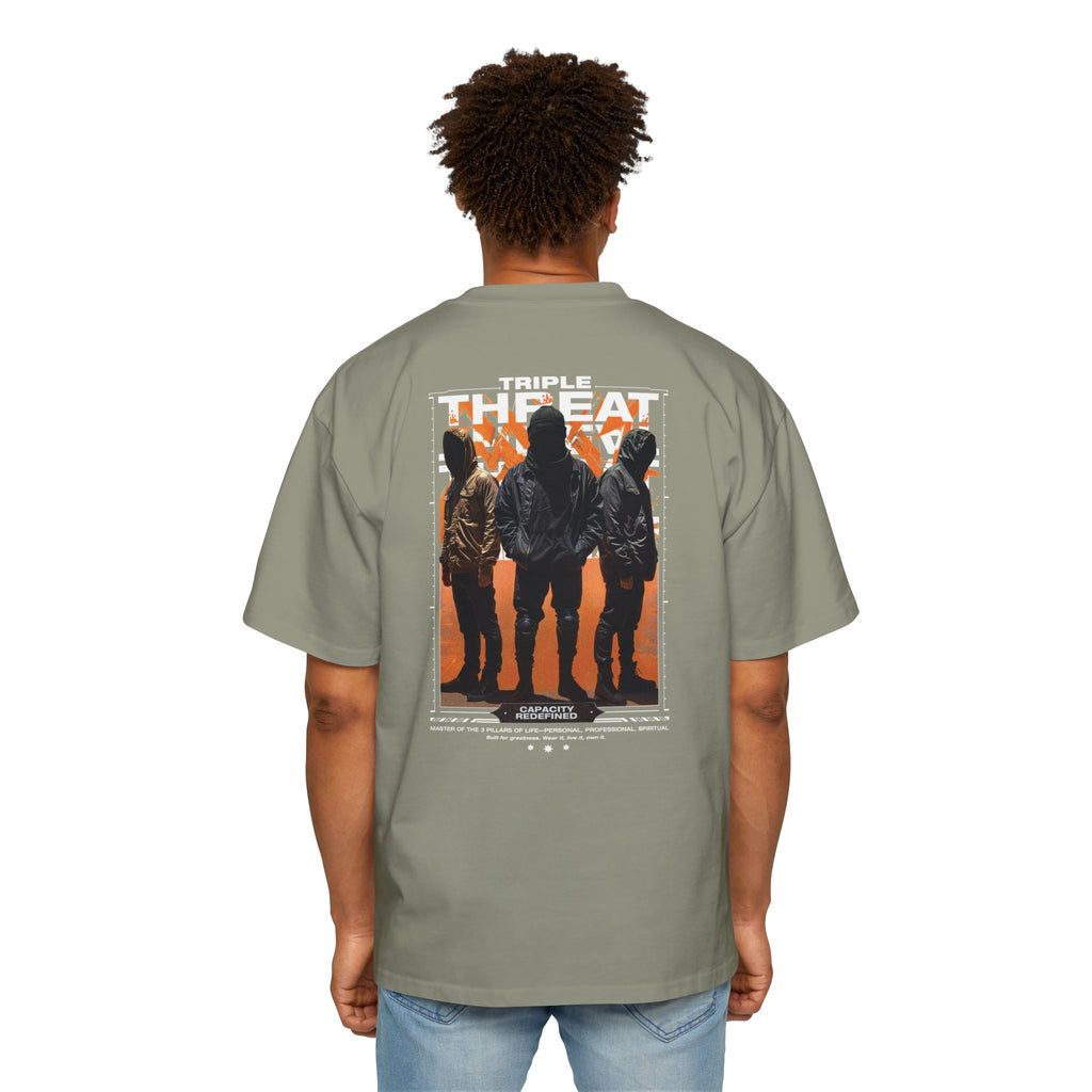 Graphic Tee — “Purpose” Front & Triple Threat Movie Poster Back